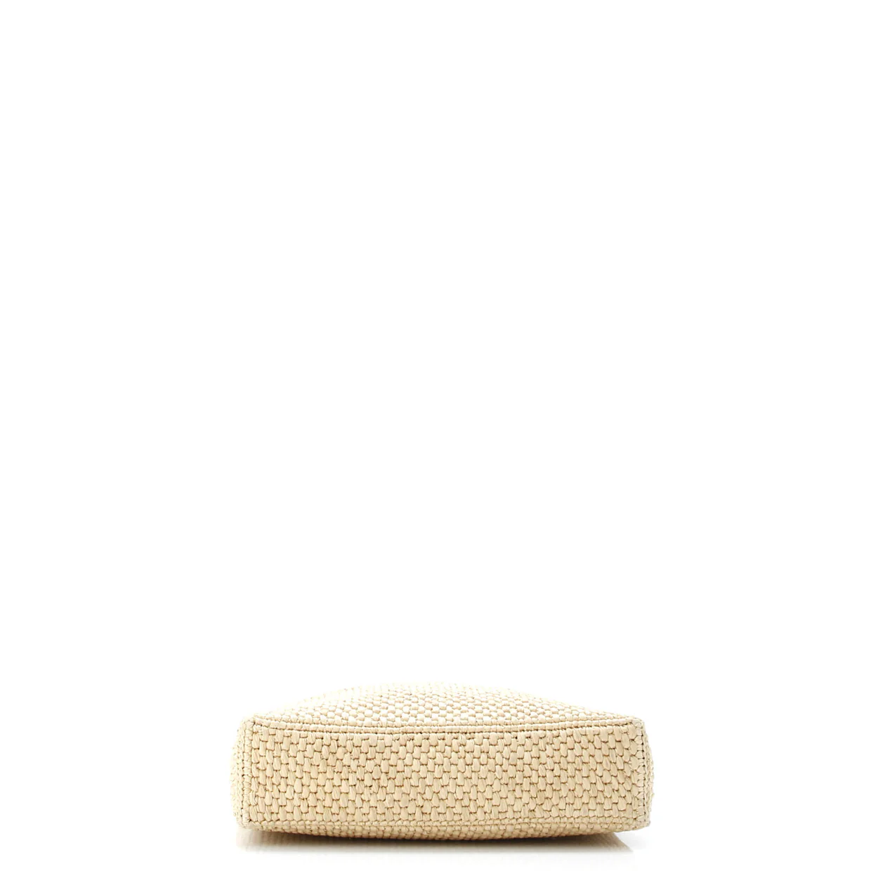 A4 Tote Raffia and Leather North South - Deep Luxury