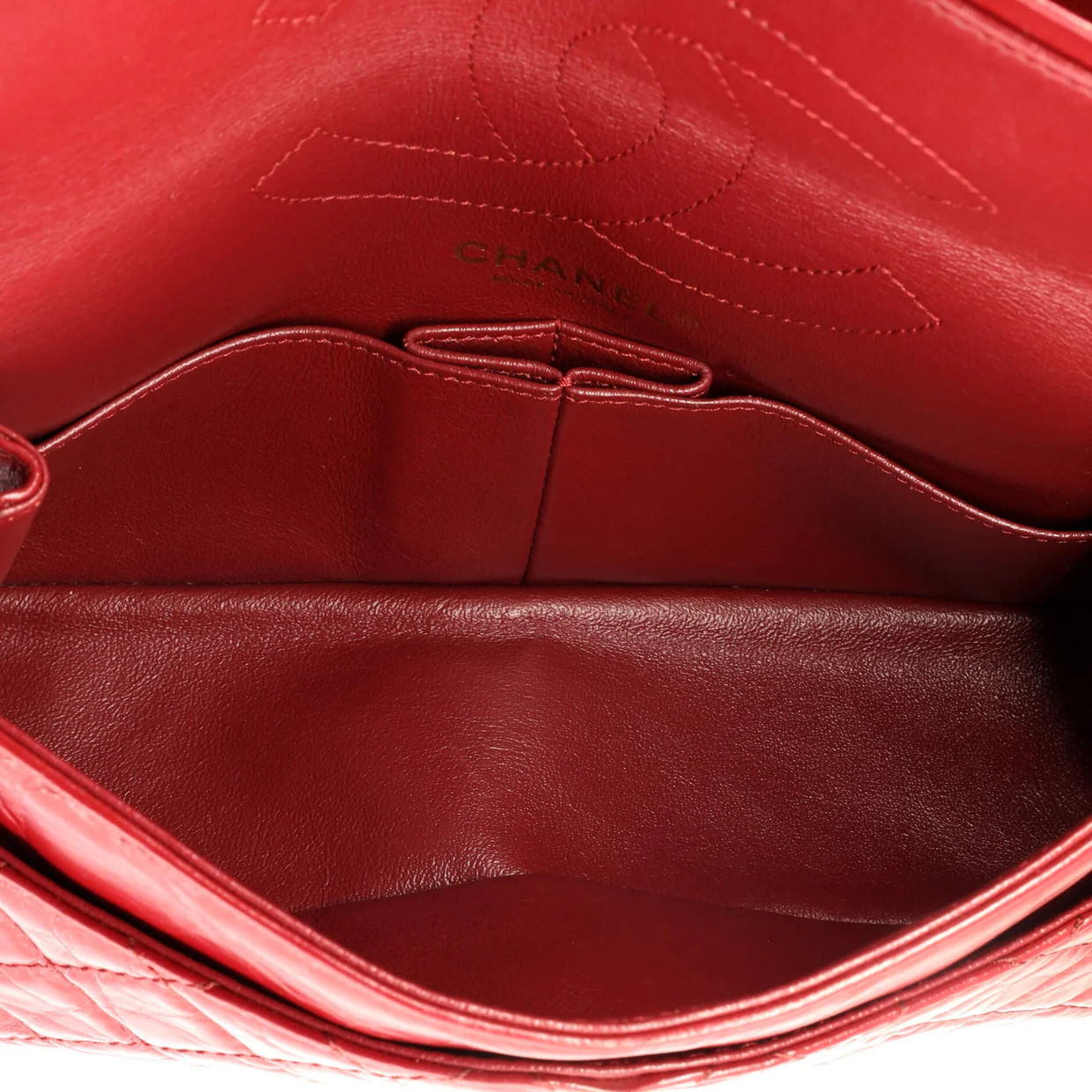 Reissue 2.55 Flap Bag Quilted Aged Calfskin 225 - Deep Luxury