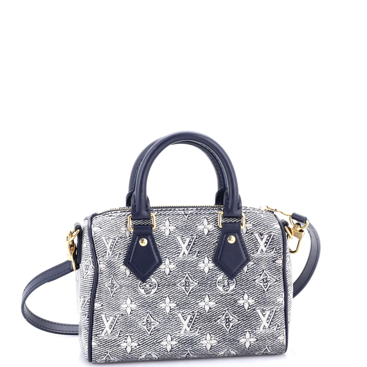 Speedy Bandouliere Bag Monoglam Jacquard Canvas 20 - Deep Luxury