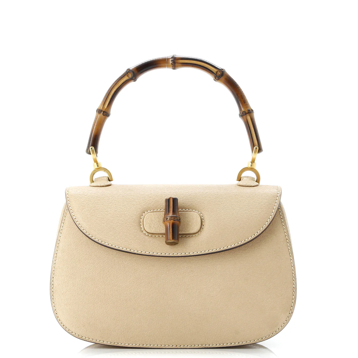 Bamboo 1947 Top Handle Bag Leather Small - Deep Luxury