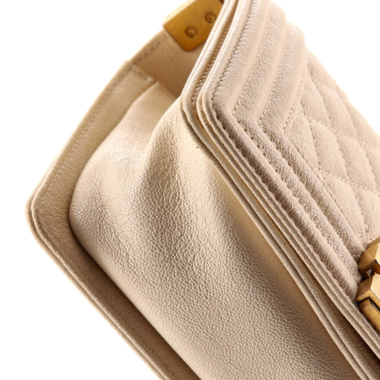 Boy Flap Bag Quilted Caviar Small - Deep Luxury