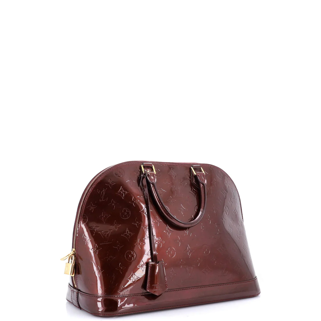 Alma Handbag Monogram Vernis GM - Deep Luxury