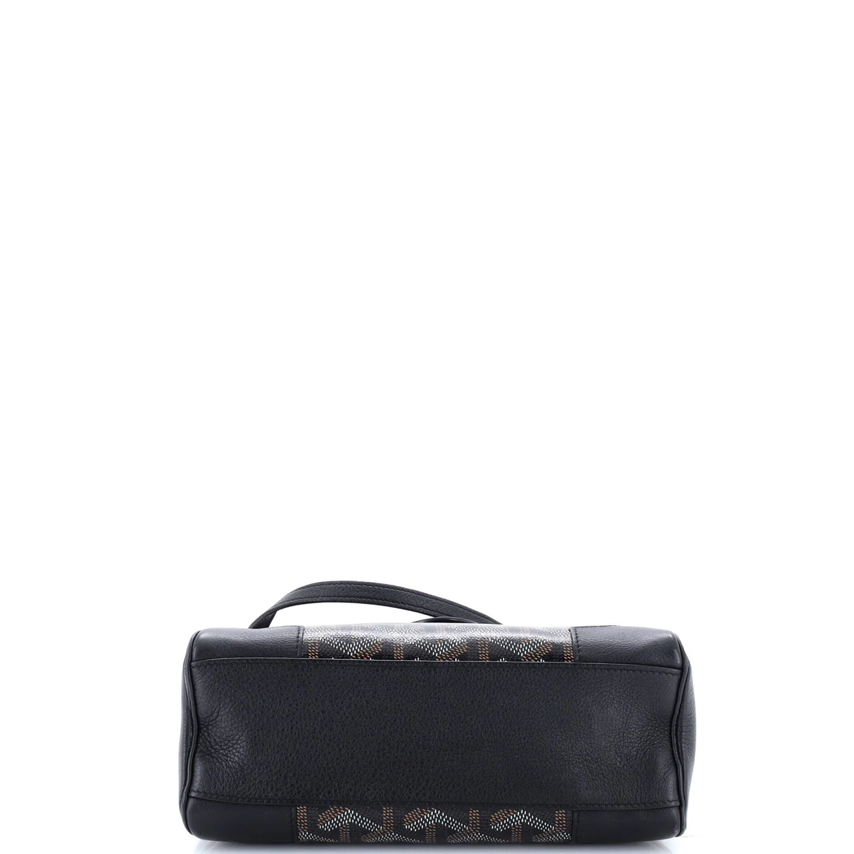 Saigon Top Handle Bag Coated Canvas with Leather Mini - Deep Luxury