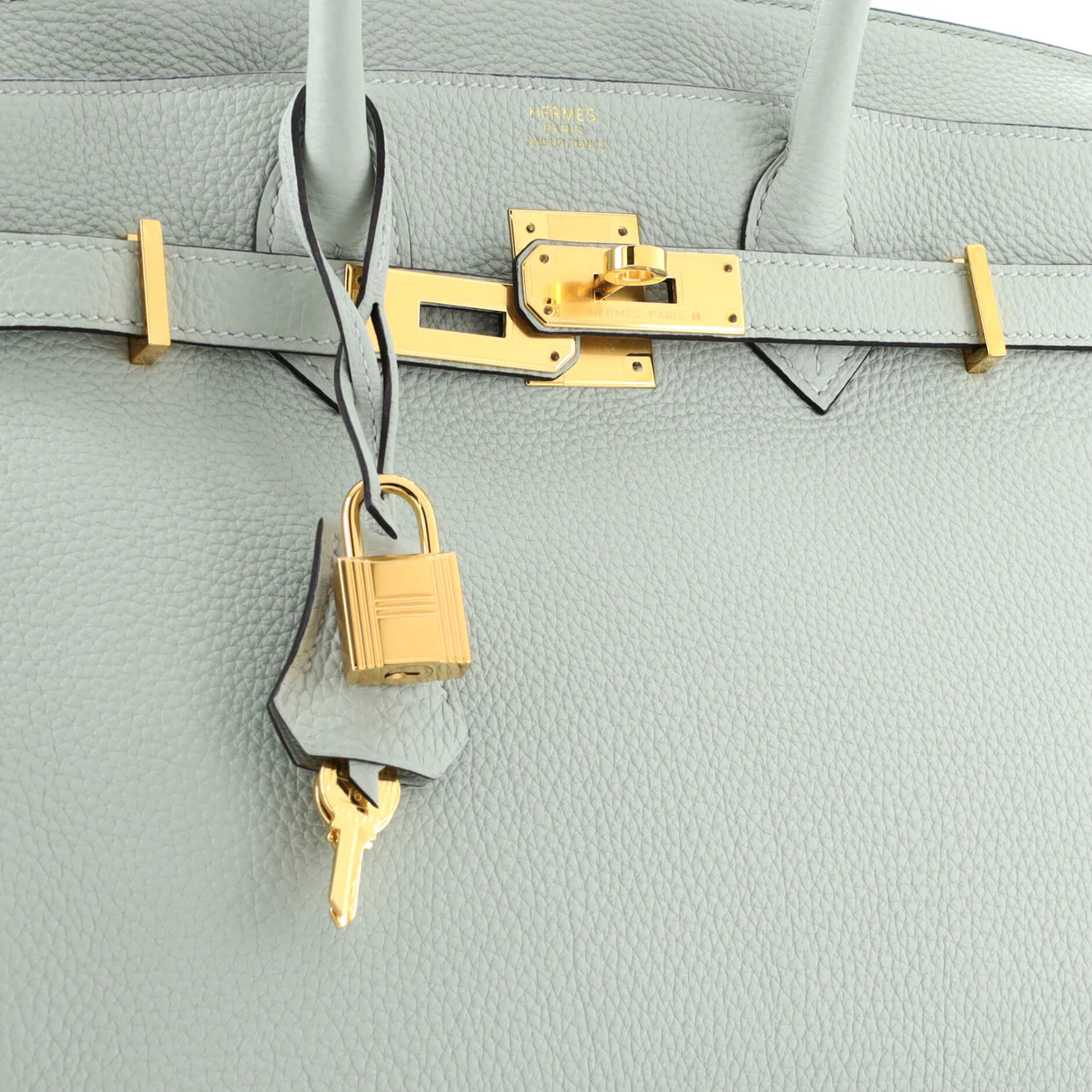 Birkin Handbag Grey Togo with Gold Hardware 30 - Deep Luxury