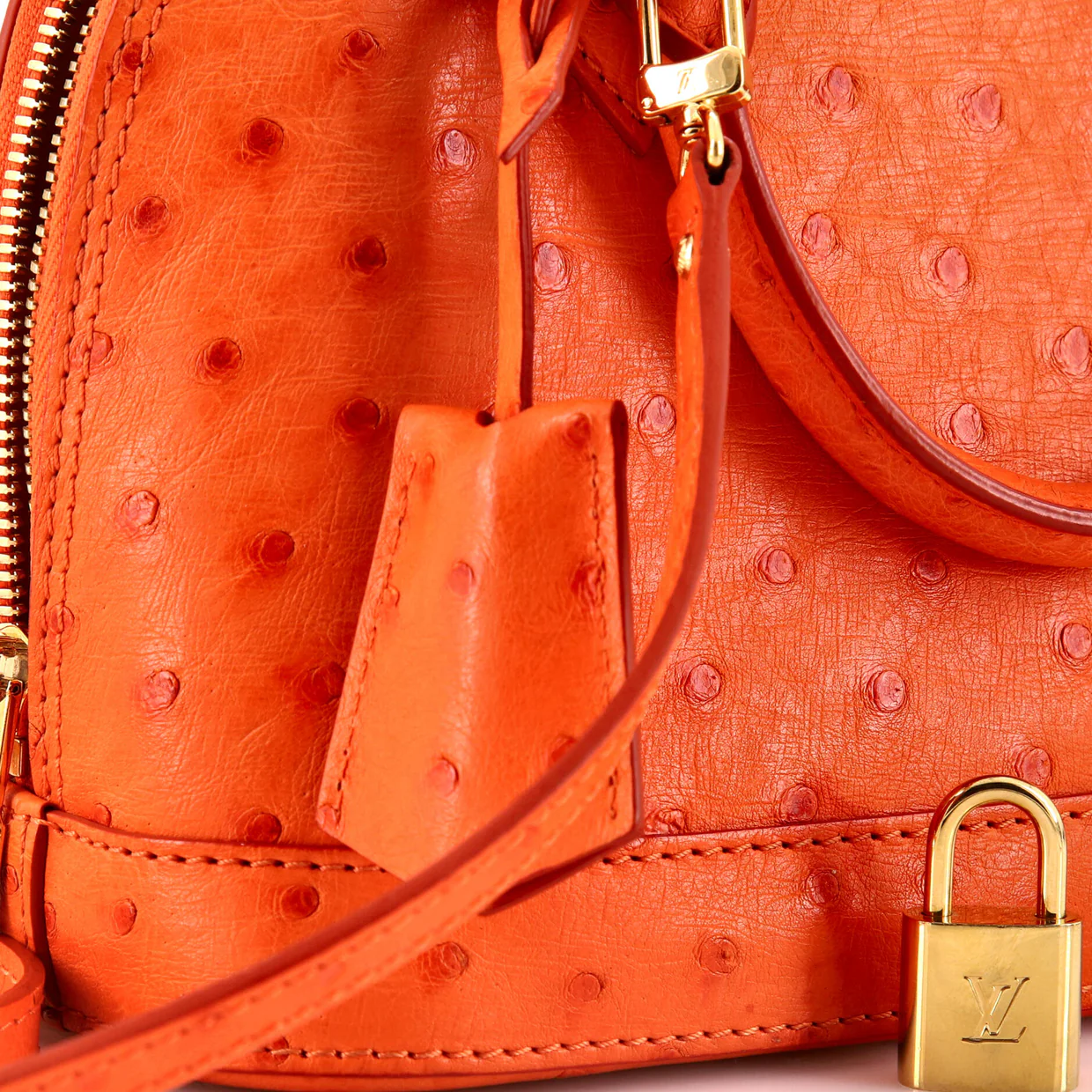 Alma Handbag Ostrich BB - Deep Luxury