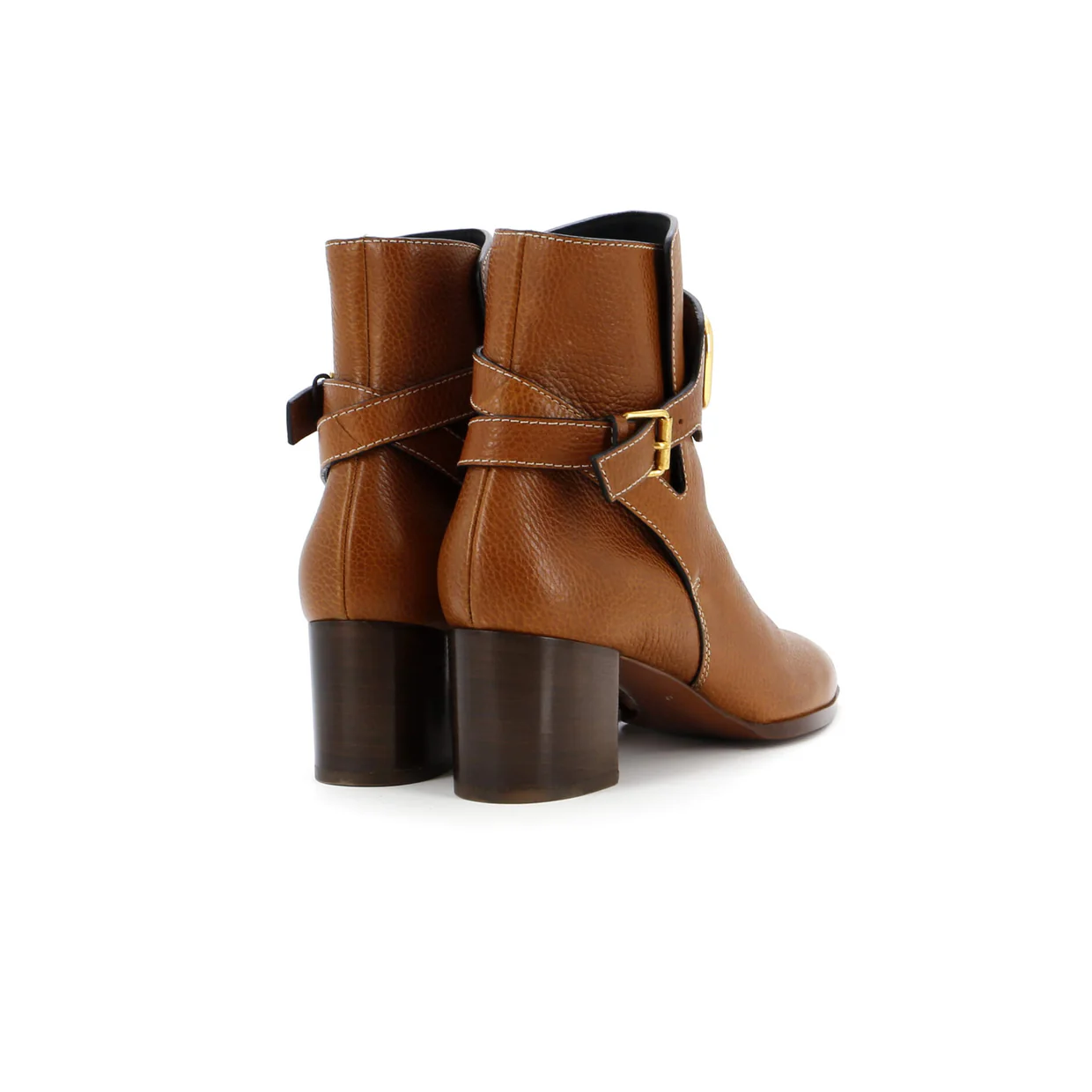 Women's VLogo Belt Ankle Boots Leather - Deep Luxury
