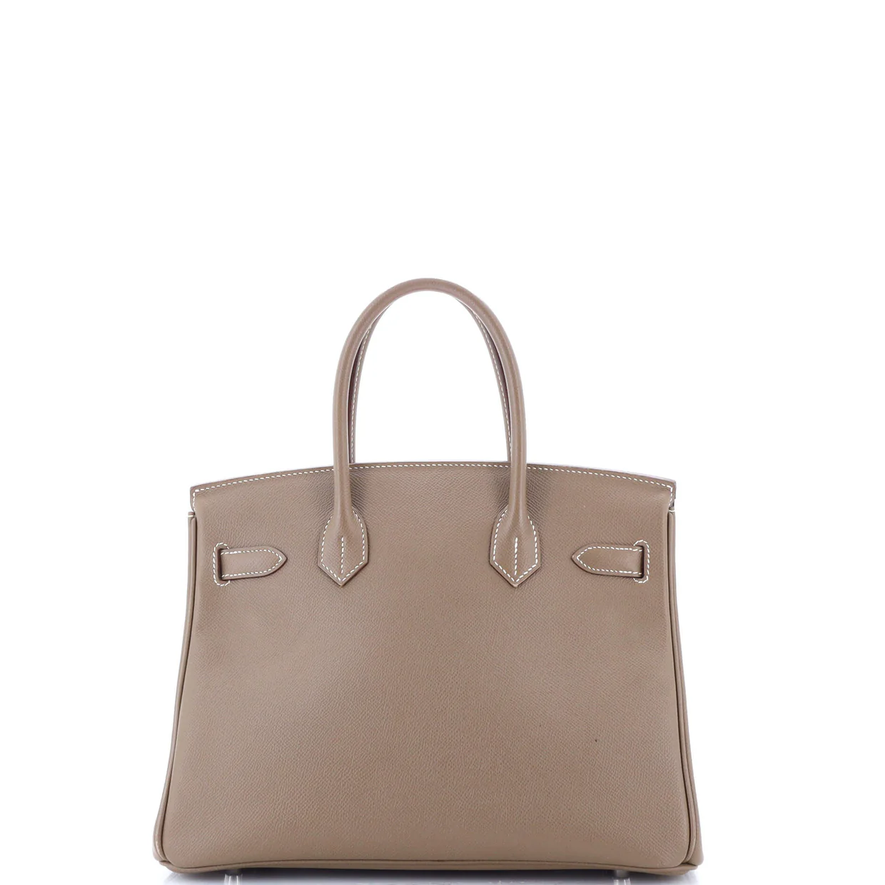 Birkin Handbag Grey Epsom with Palladium Hardware 30 - Deep Luxury