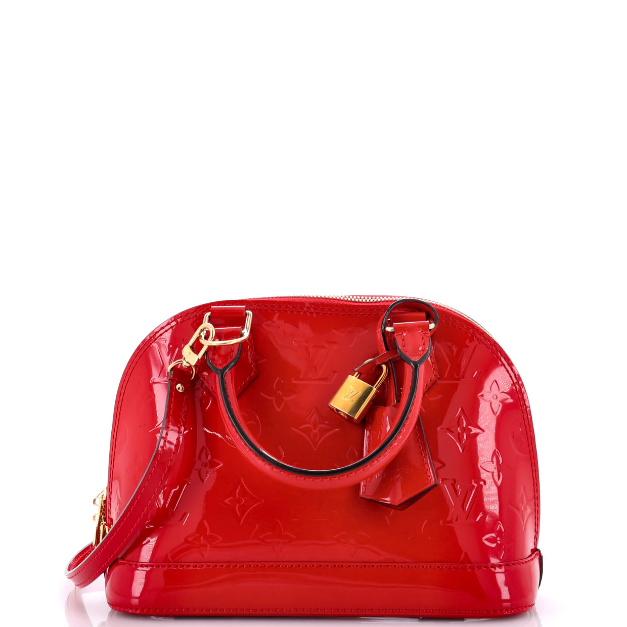 Alma Handbag Monogram Vernis BB - Deep Luxury