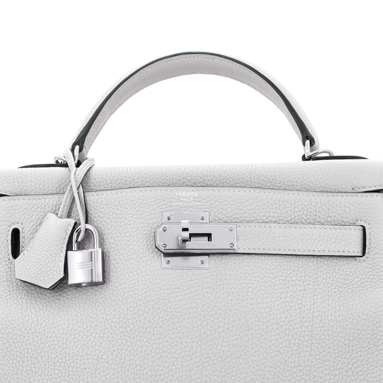 Kelly Handbag Grey Togo with Palladium Hardware 28 - Deep Luxury