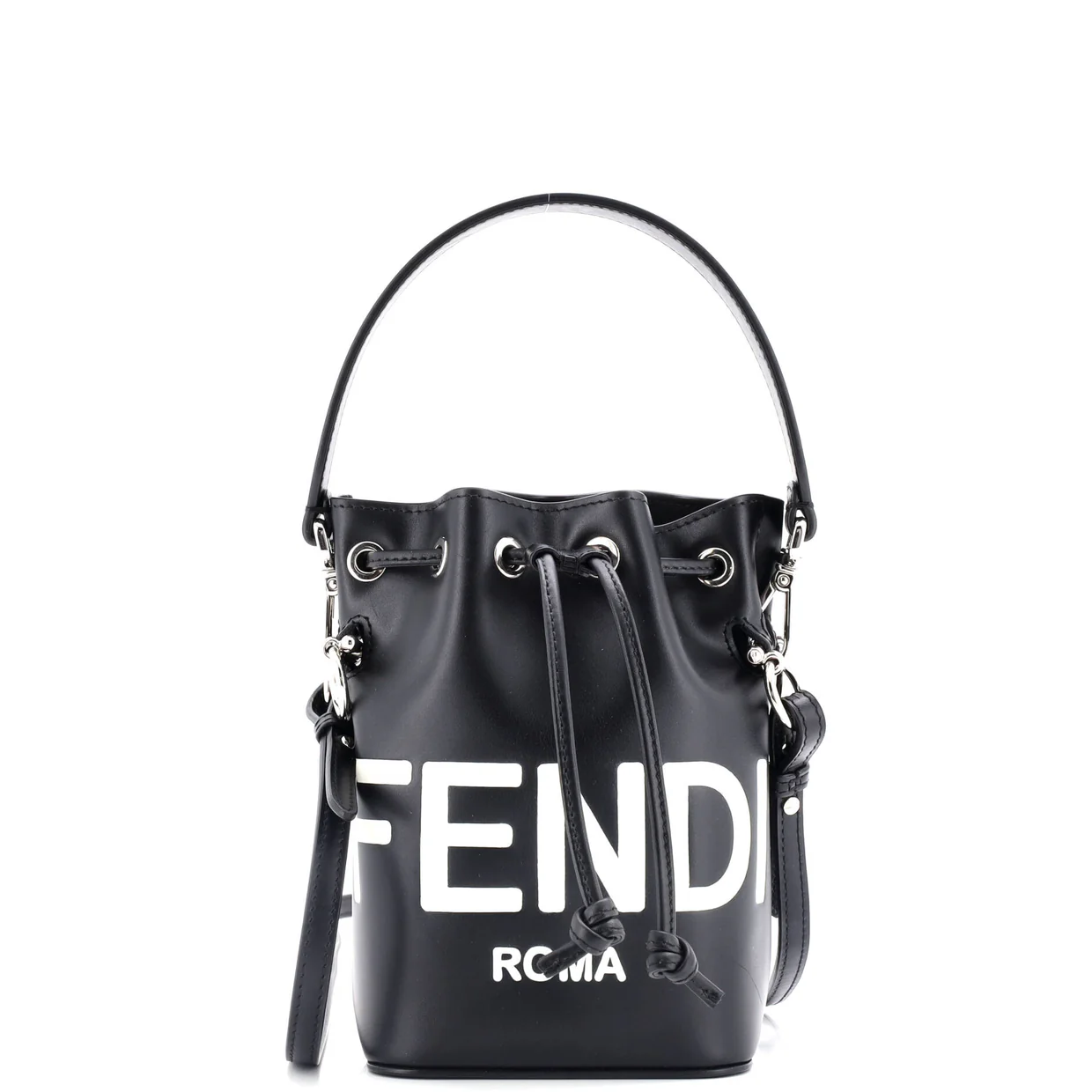 Logo Mon Tresor Bucket Bag Leather Mini - Deep Luxury