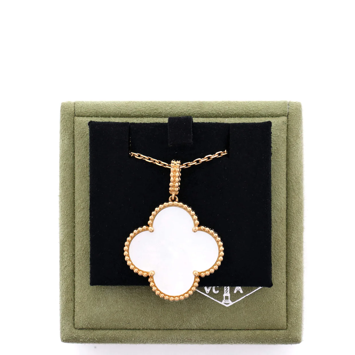 Magic Alhambra Long Necklace 18K Yellow Gold and Mother of Pearl - Deep Luxury