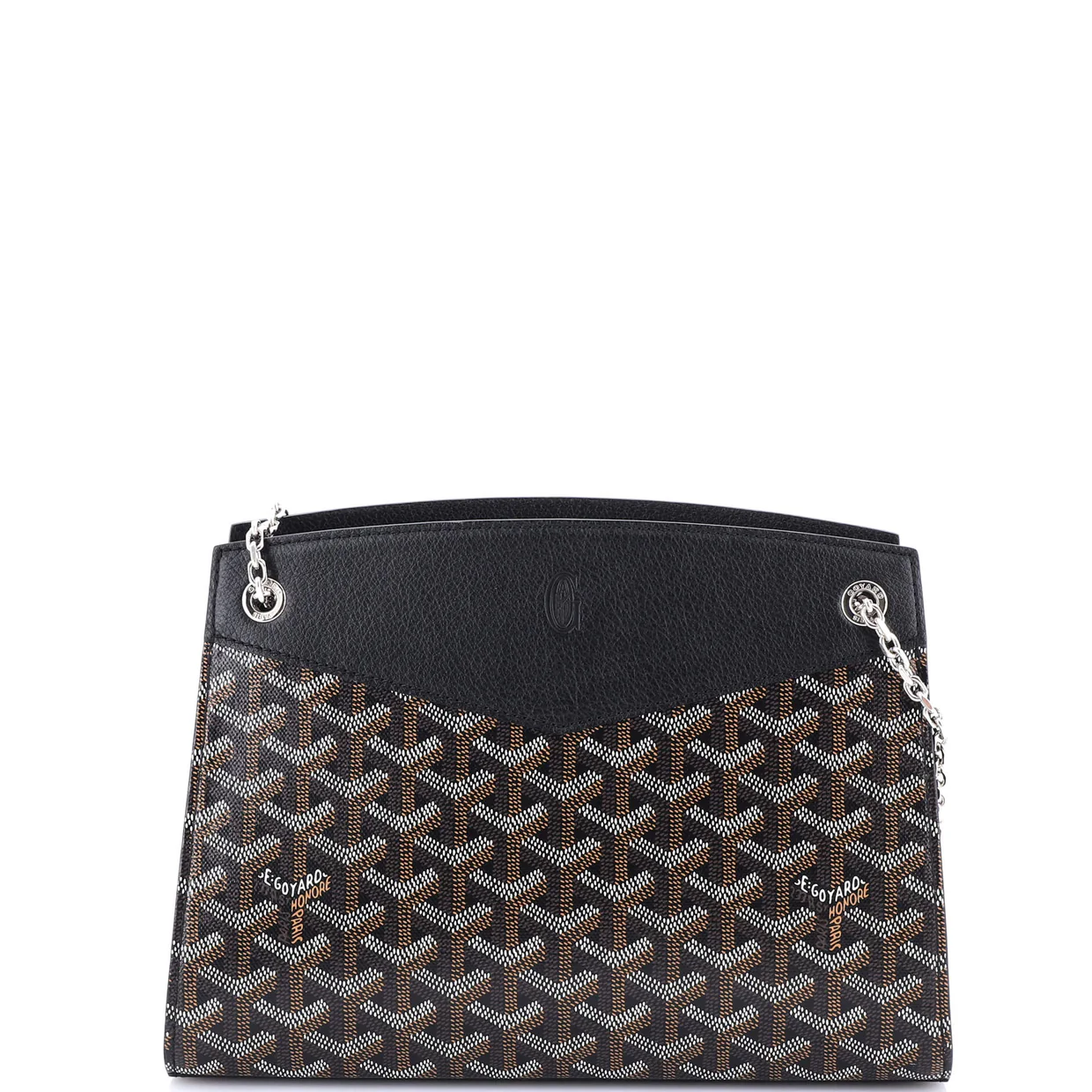 Structured Rouette Chain Shoulder Bag Coated Canvas PM - Deep Luxury