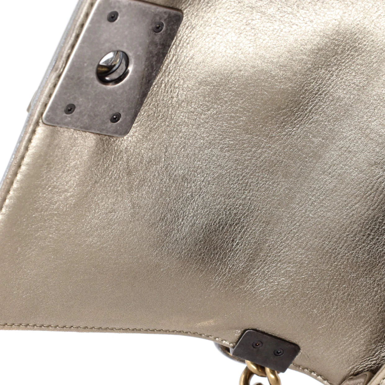 Boy Flap Bag Quilted Metallic Calfskin Small - Deep Luxury