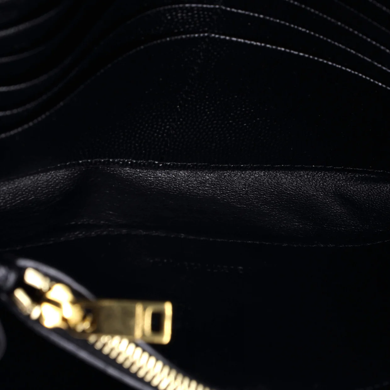 Classic Monogram Wallet on Chain Matelasse Chevron Leather Medium - Deep Luxury