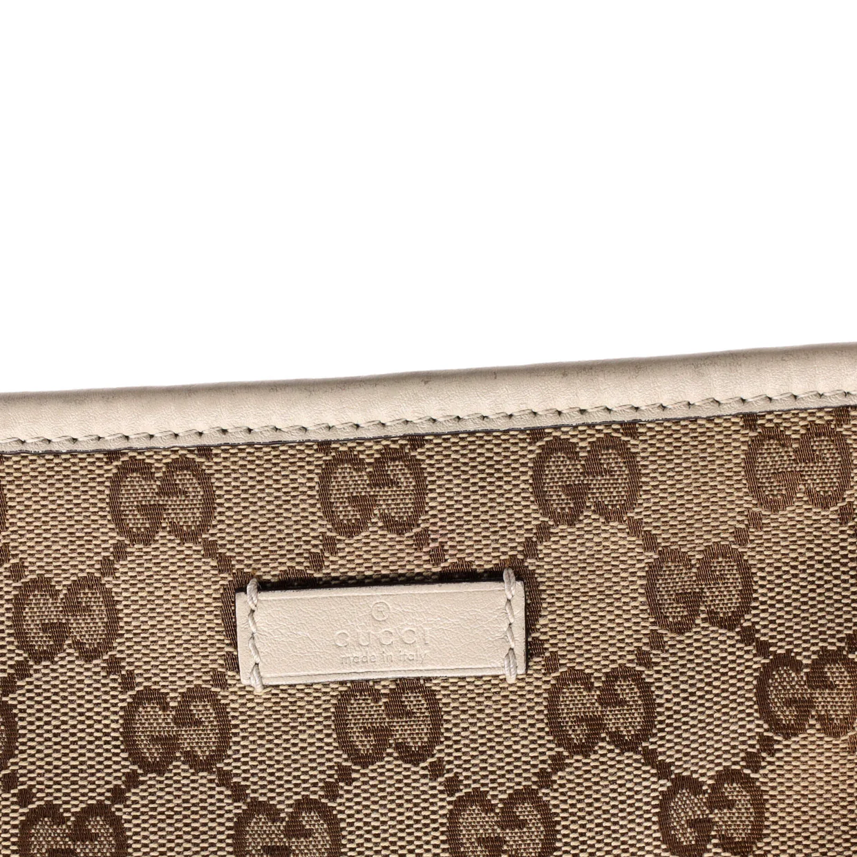 Flat Messenger Bag GG Canvas Medium - Deep Luxury