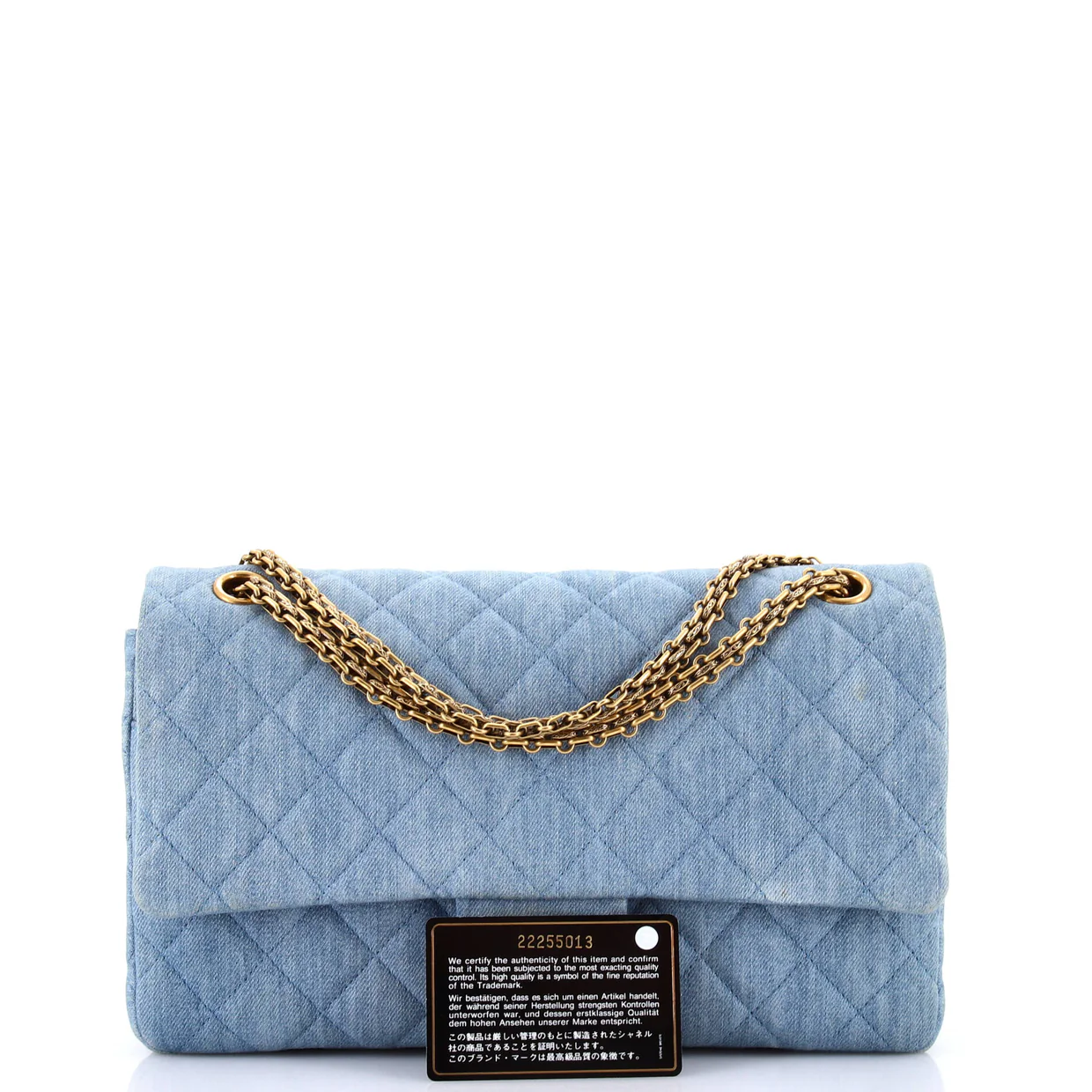 Reissue 2.55 Flap Bag Quilted Denim 226 - Deep Luxury