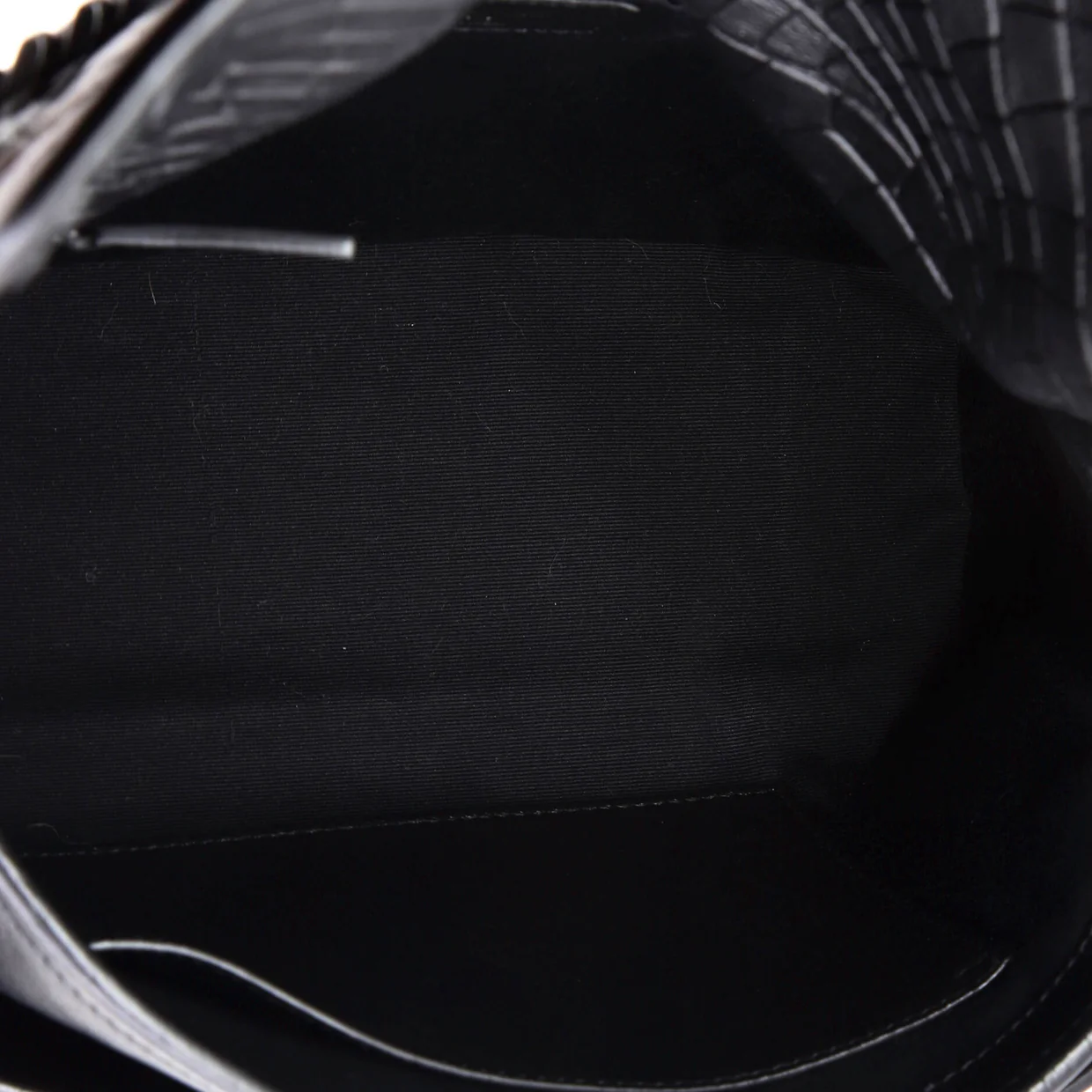 Niki Chain Flap Bag Crocodile Embossed Leather Medium - Deep Luxury