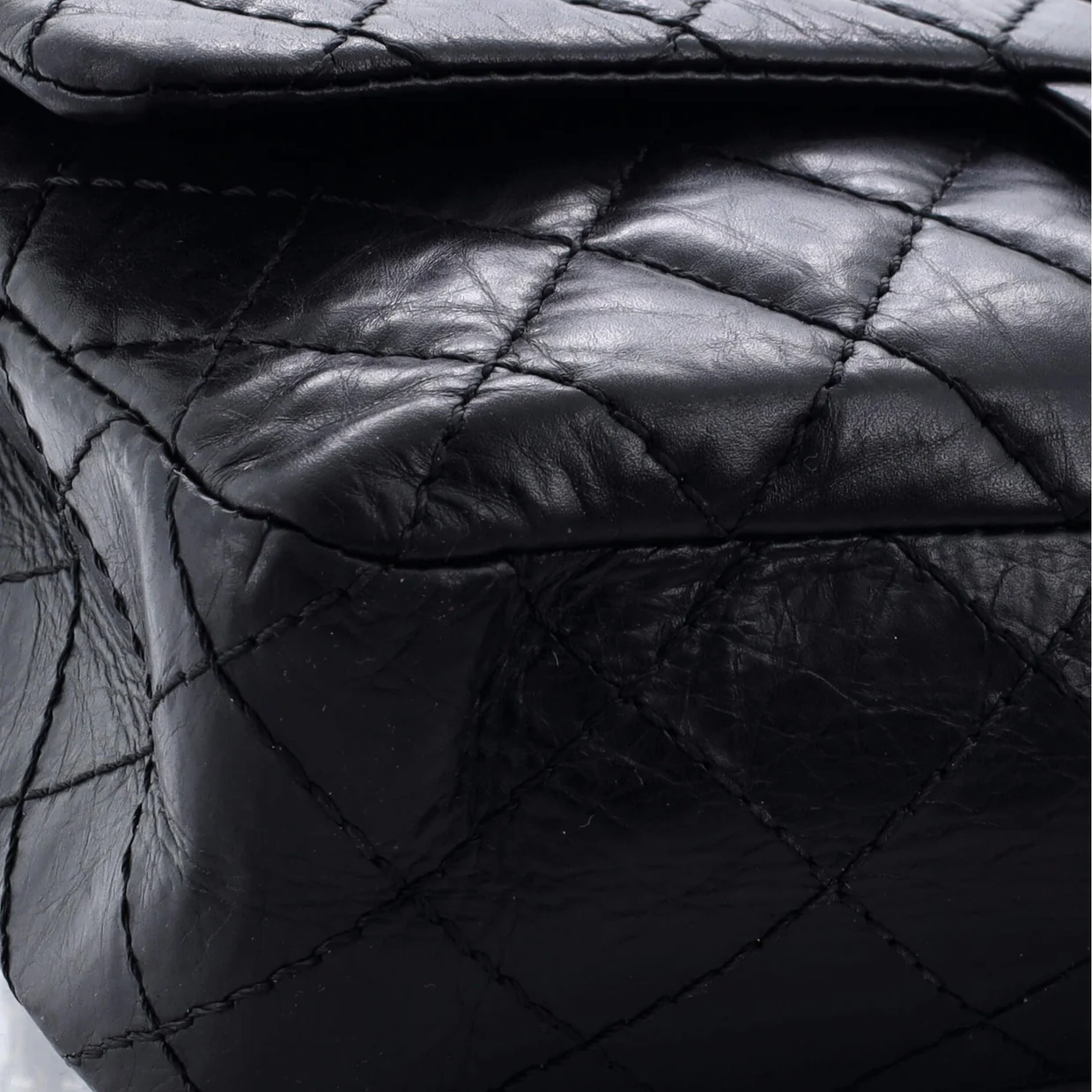 50th Anniversary Reissue 2.55 Flap Bag Quilted Aged Calfskin 225 - Deep Luxury