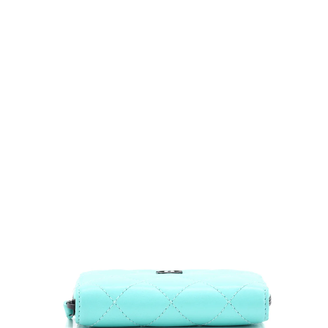 CC Zip Coin Purse Quilted Lambskin Small - Deep Luxury