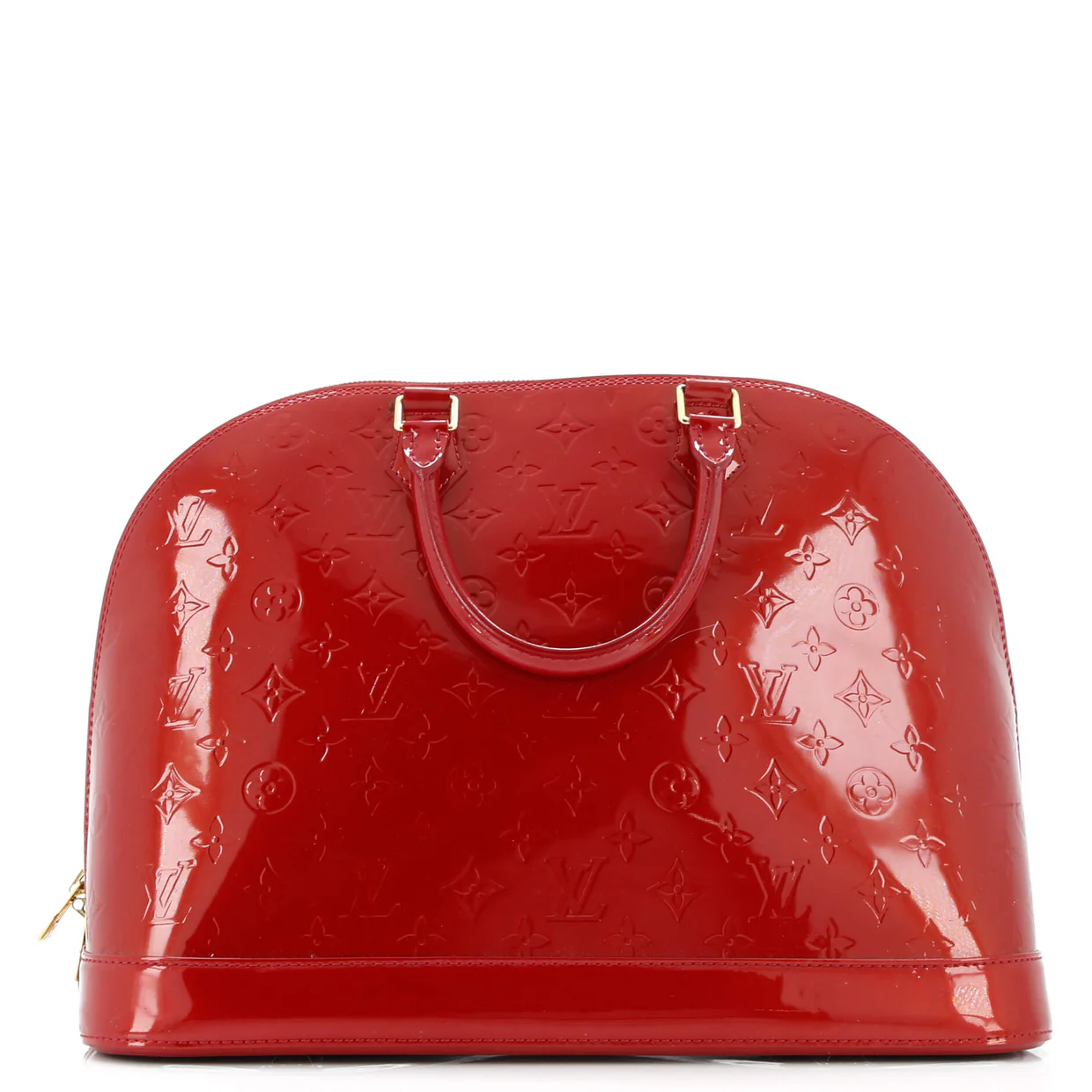 Alma Handbag Monogram Vernis GM - Deep Luxury