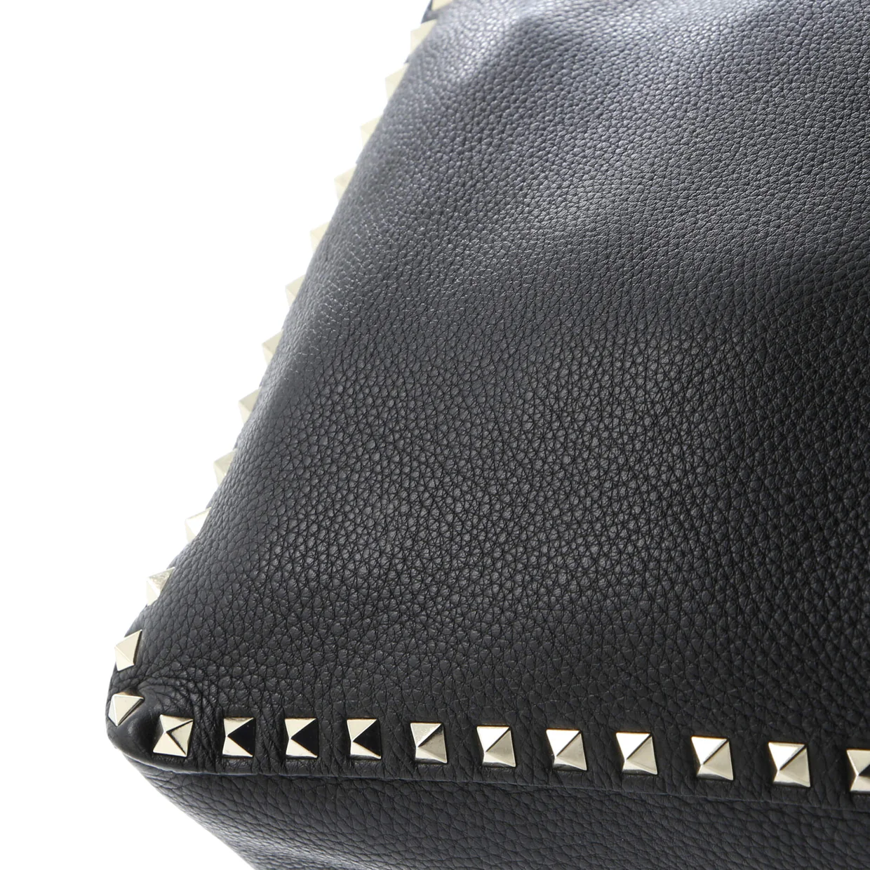 Rockstud Flip Lock Messenger Bag Leather Small - Deep Luxury