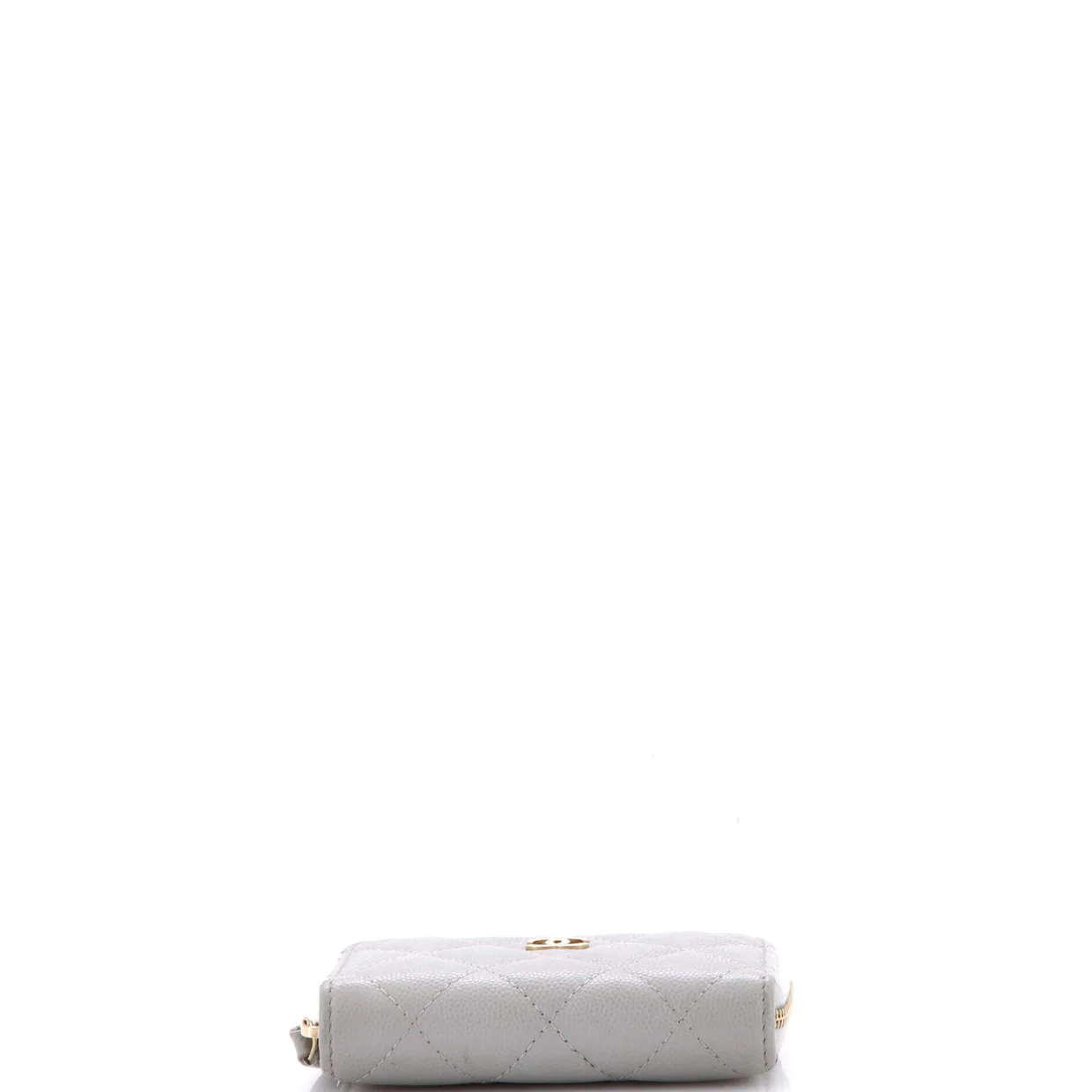 CC Zip Coin Purse Quilted Caviar Small - Deep Luxury