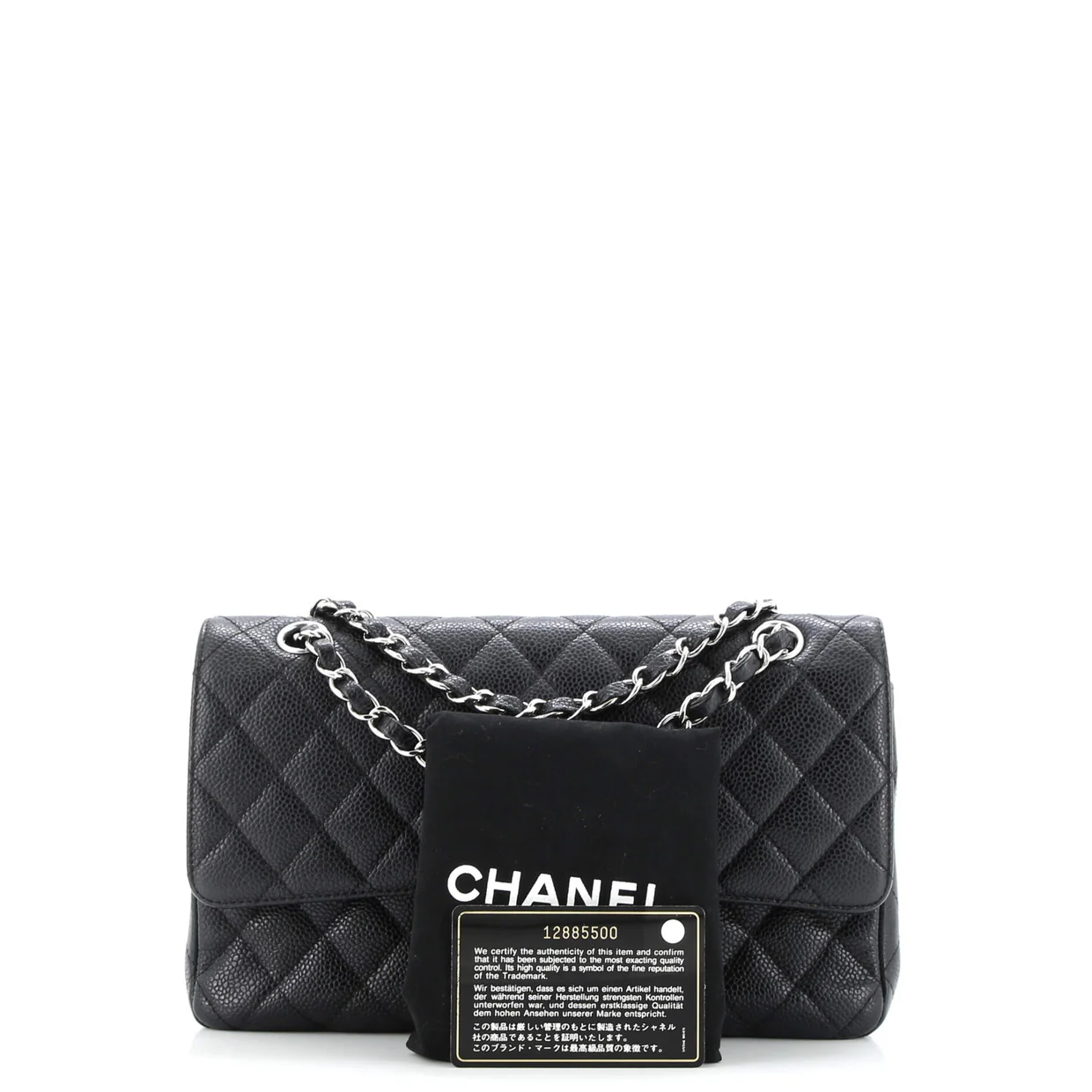 Classic Double Flap Bag Quilted Caviar Medium - Deep Luxury