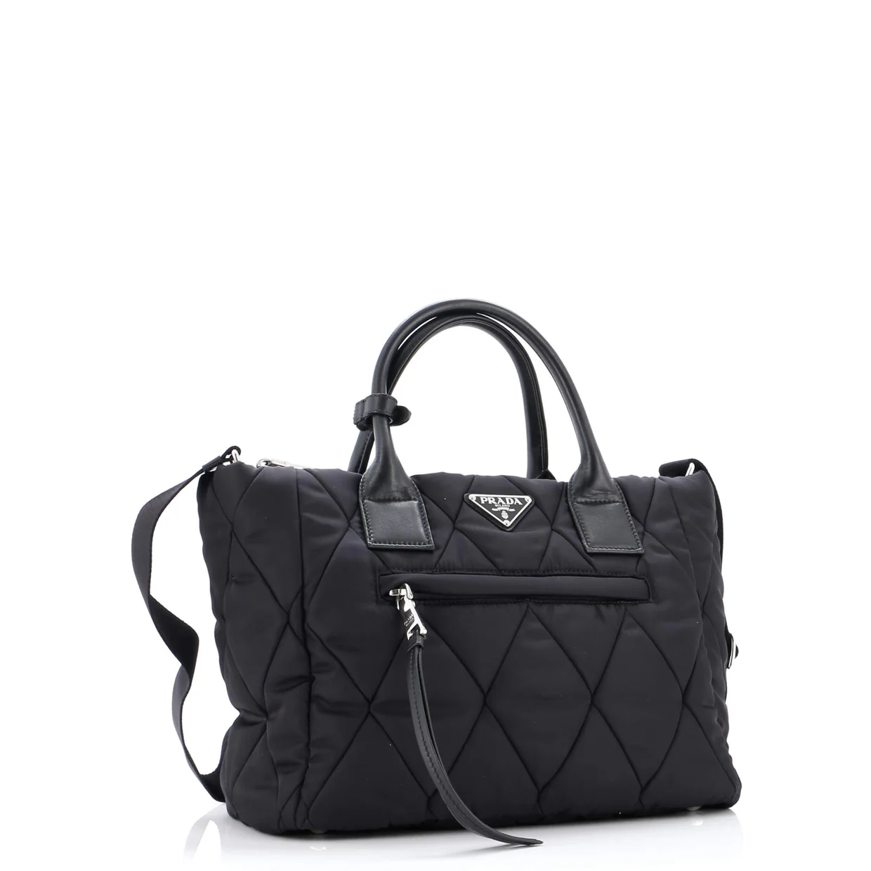 Convertible Zip Tote Quilted Tessuto Small - Deep Luxury