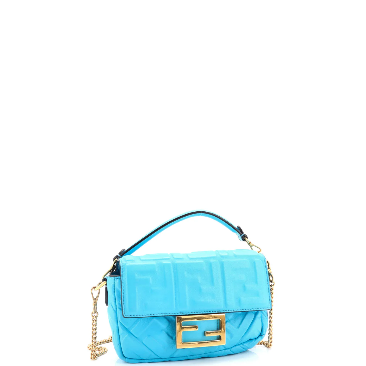 Baguette NM Bag Zucca Embossed Leather Mini - Deep Luxury