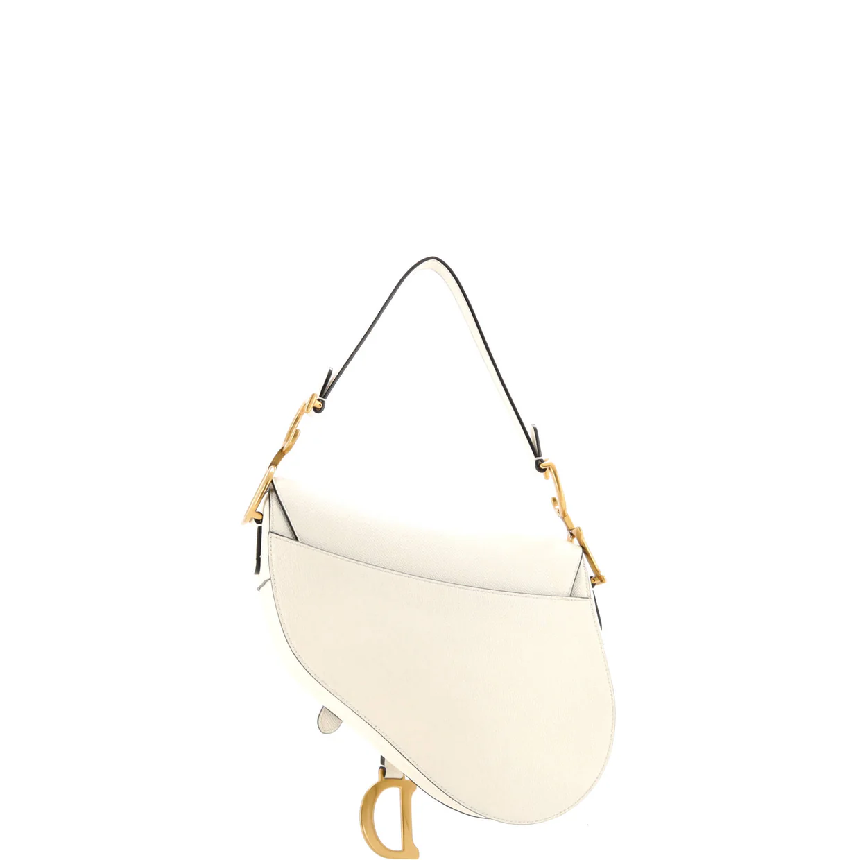 Saddle Handbag with Strap Leather Medium - Deep Luxury