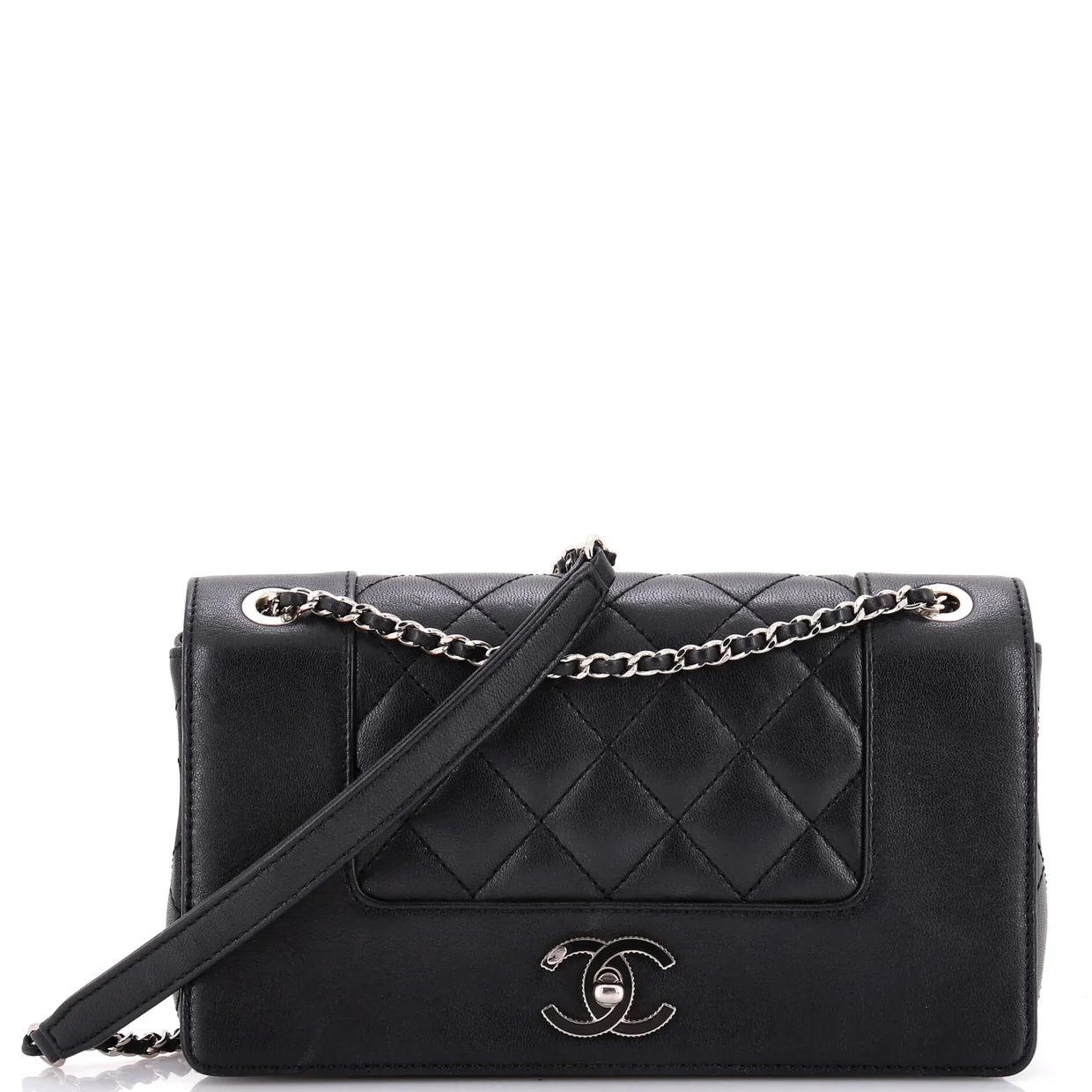 Mademoiselle Vintage Flap Bag Quilted Sheepskin Medium - Deep Luxury