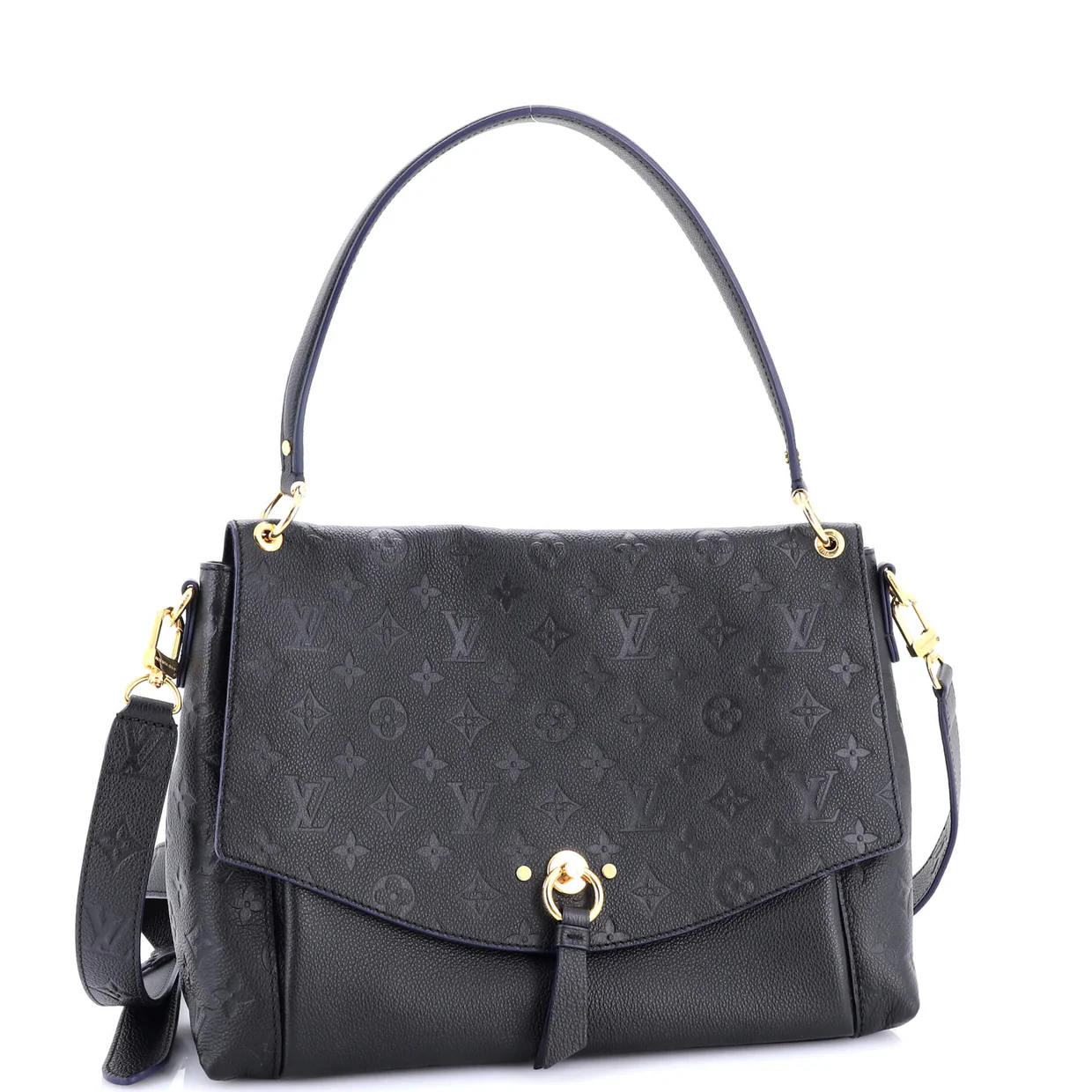 Blanche Handbag Monogram Empreinte Leather MM - Deep Luxury