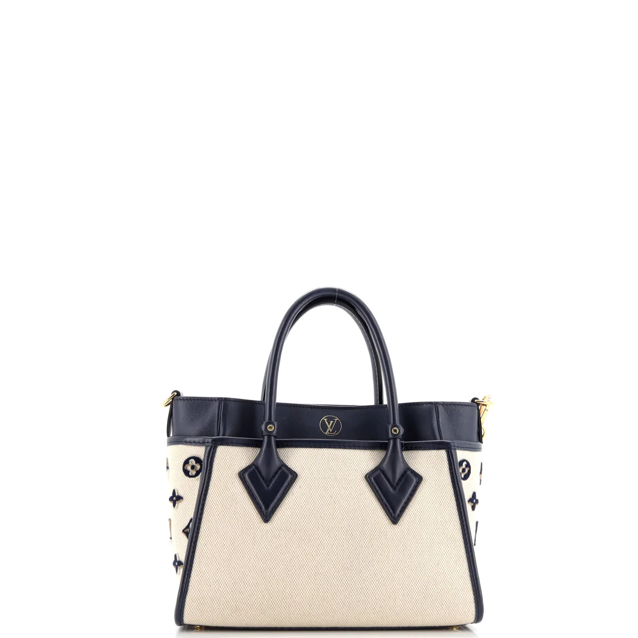 On My Side Tote Monogram Tufted Canvas PM - Deep Luxury