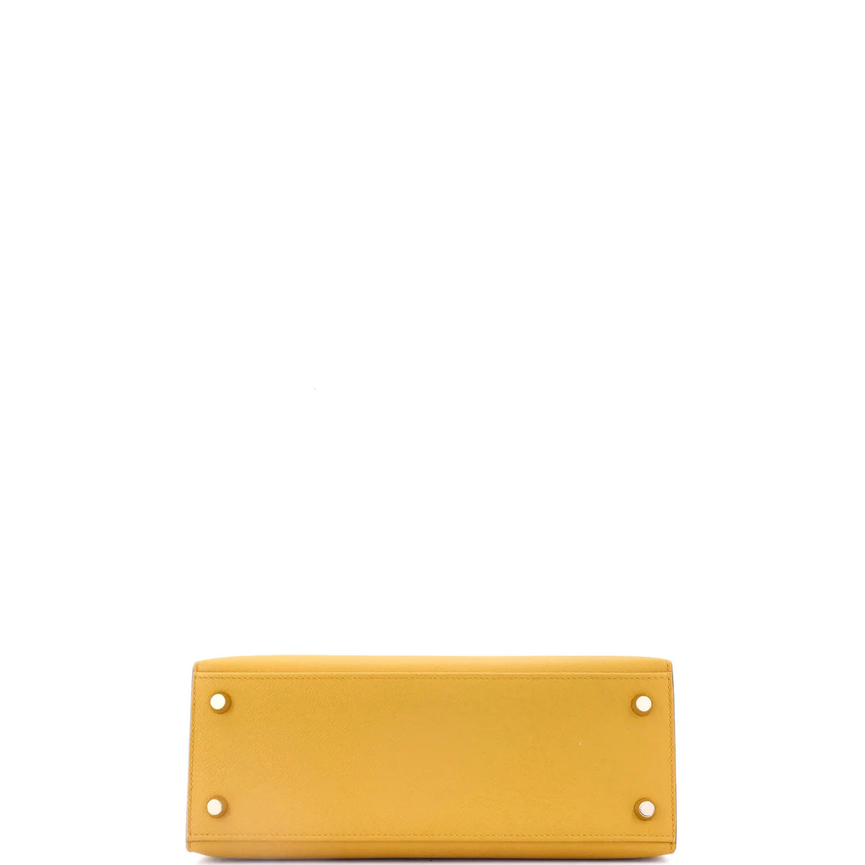 Kelly Handbag Jaune Ambre Epsom with Gold Hardware 25 - Deep Luxury