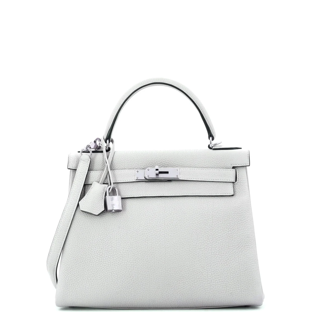 Kelly Handbag Grey Togo with Palladium Hardware 28 - Deep Luxury