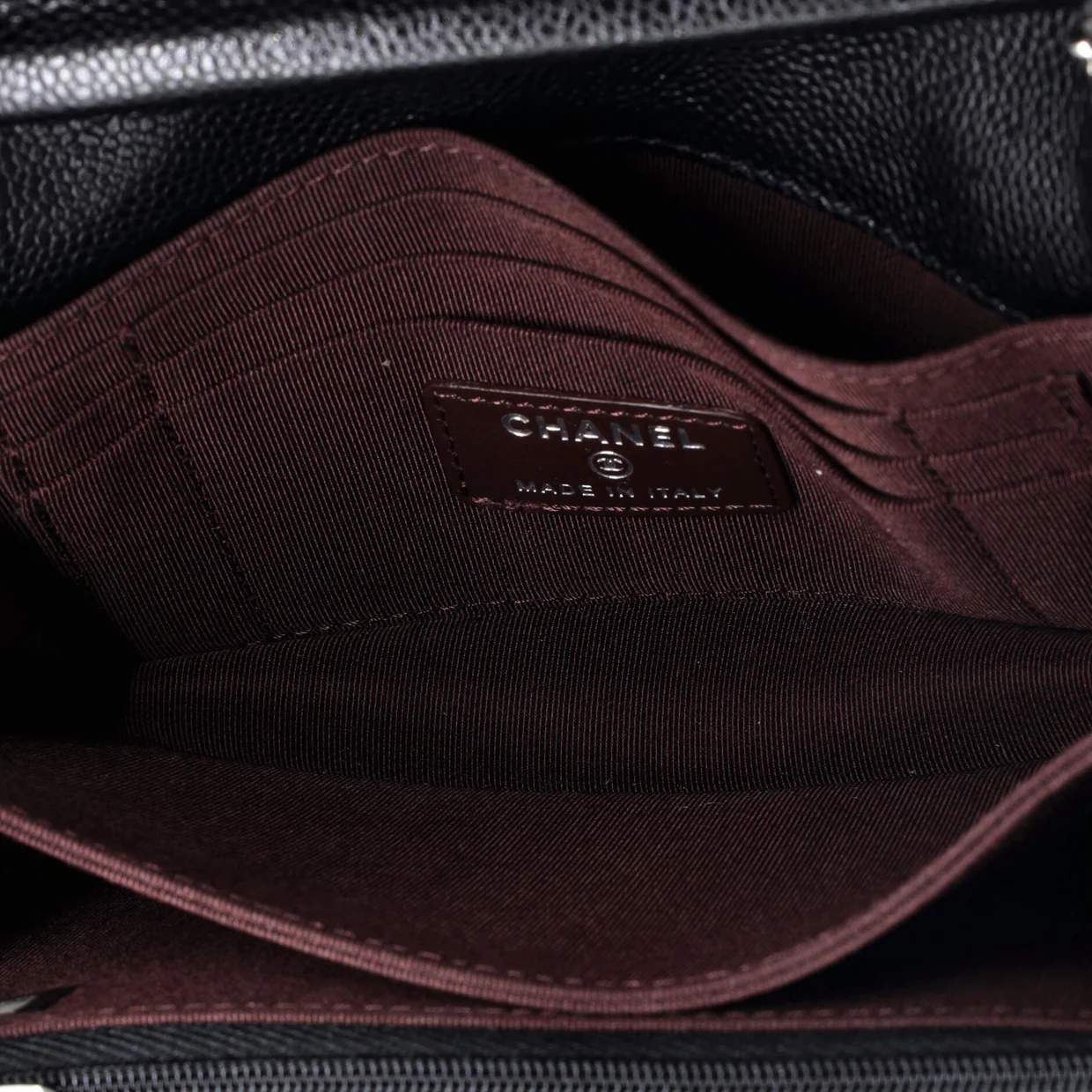 Wallet on Chain Quilted Caviar Mini - Deep Luxury