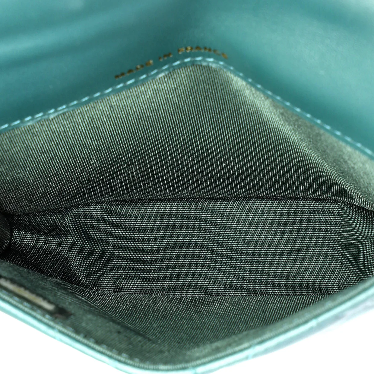 Top Handle Flap Coin Purse with Chain Quilted Lambskin - Deep Luxury