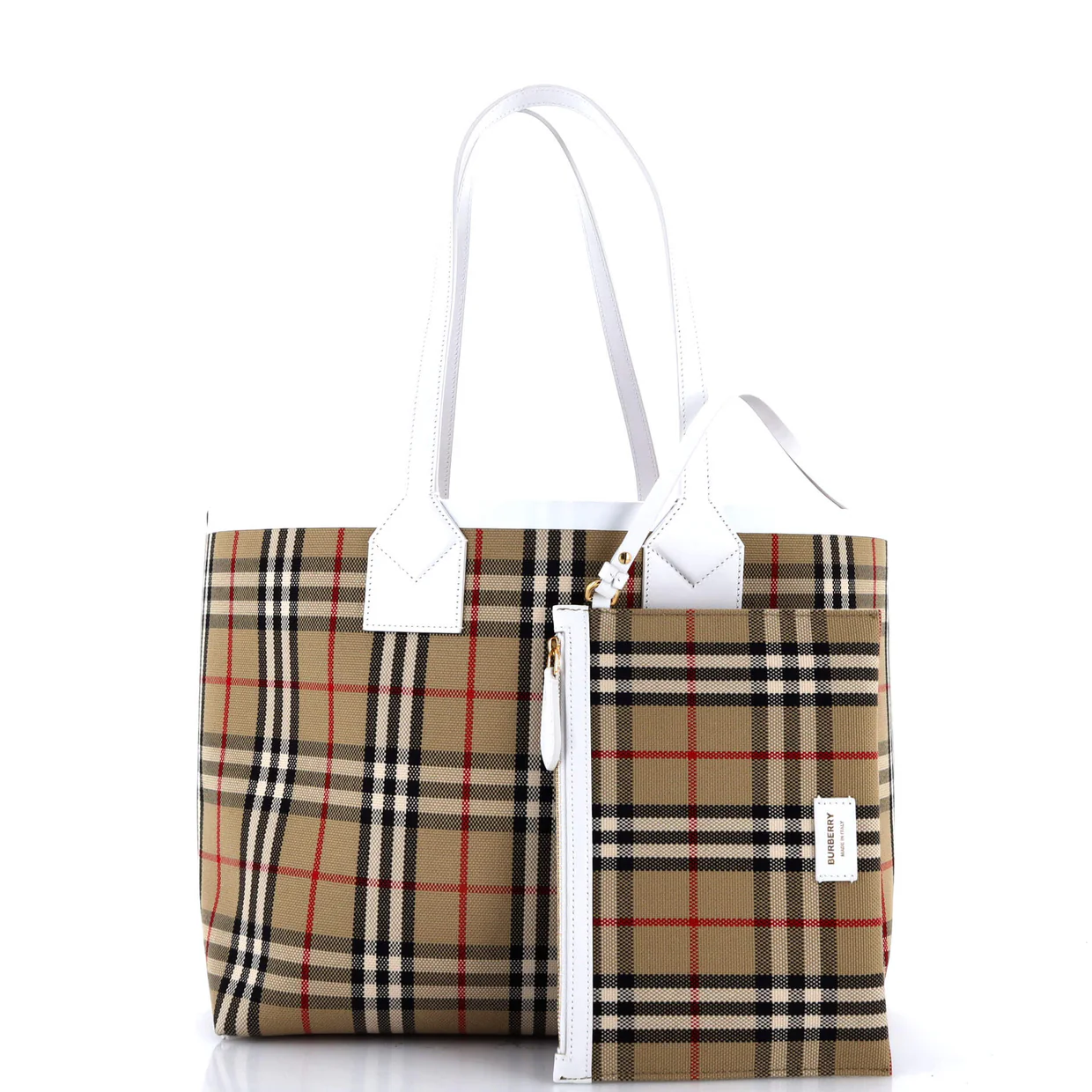 London Tote Vintage Check Canvas Small - Deep Luxury