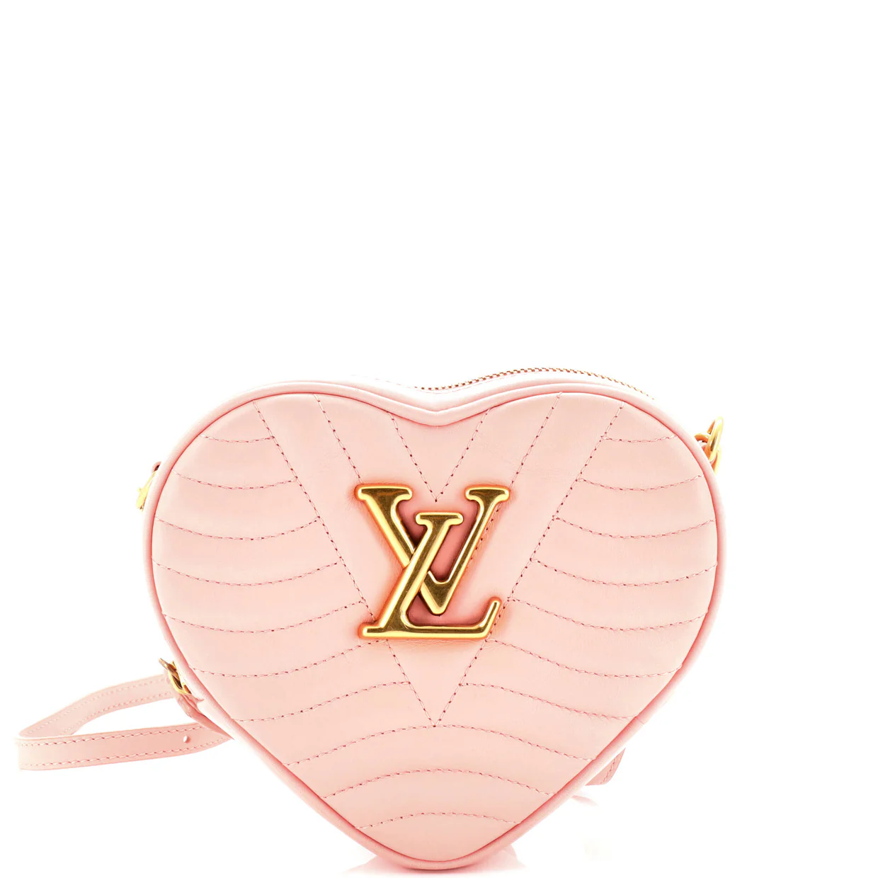 New Wave Heart Crossbody Bag Quilted Leather - Deep Luxury