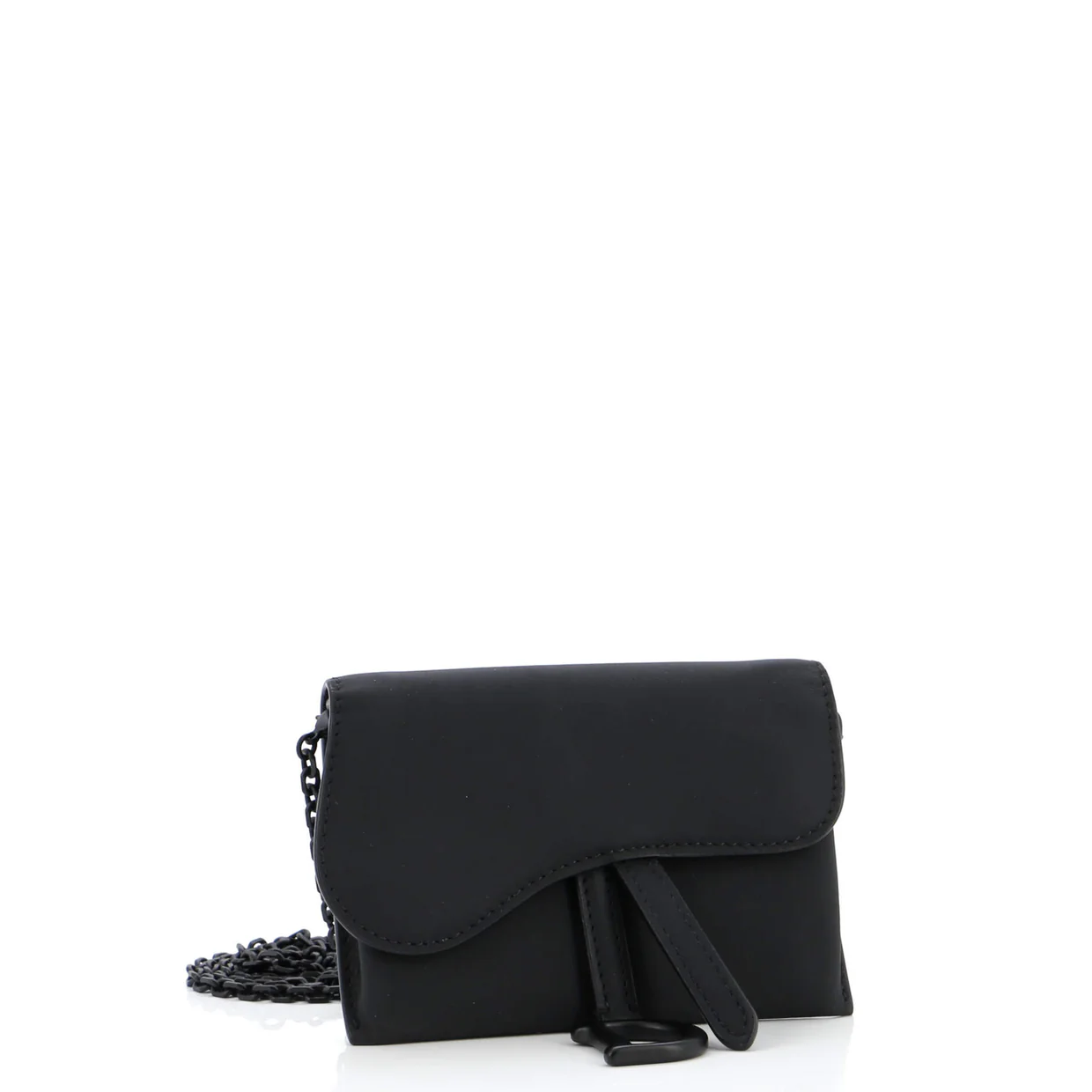 Ultra Matte Saddle Nano Pouch Leather - Deep Luxury