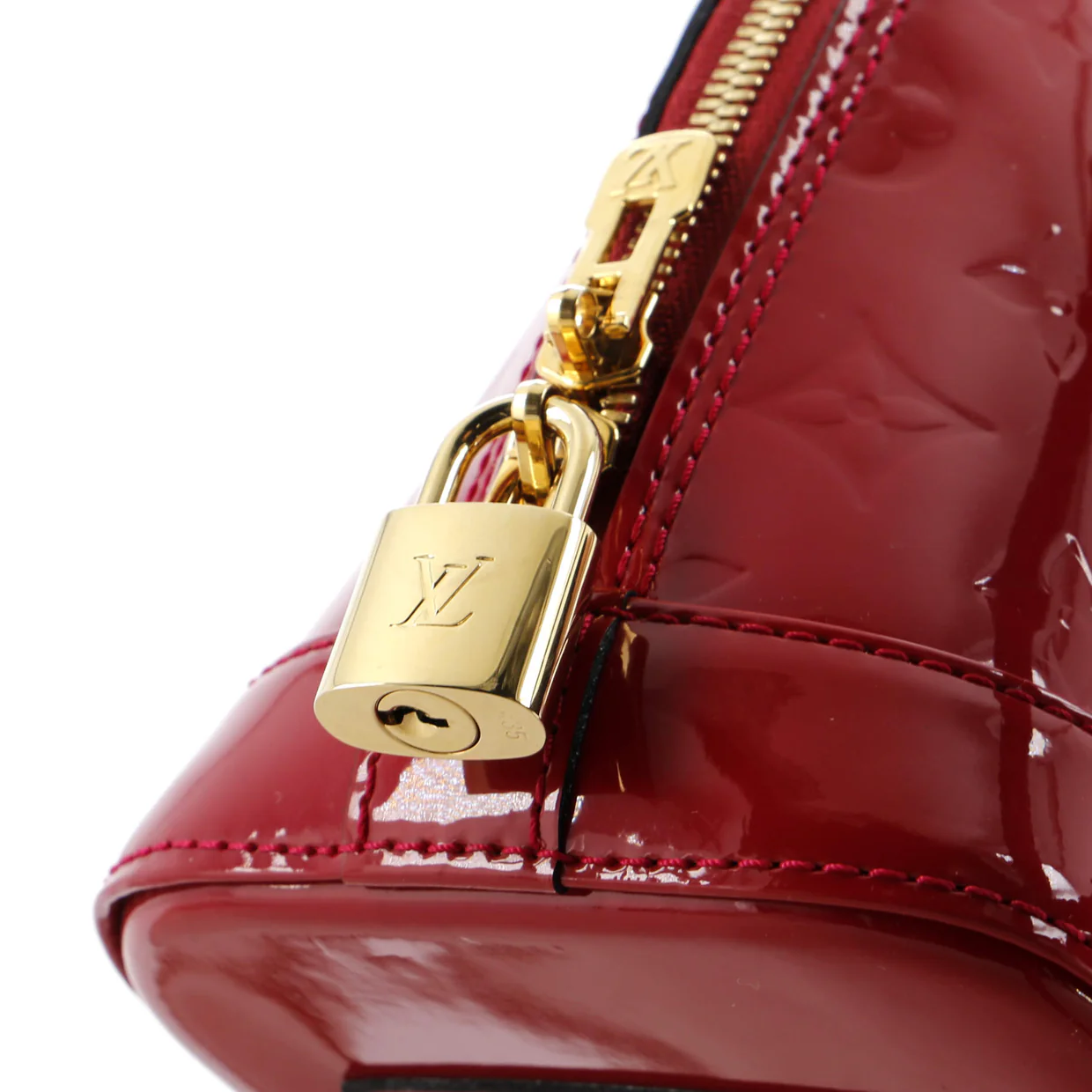 Alma Handbag Monogram Vernis BB - Deep Luxury