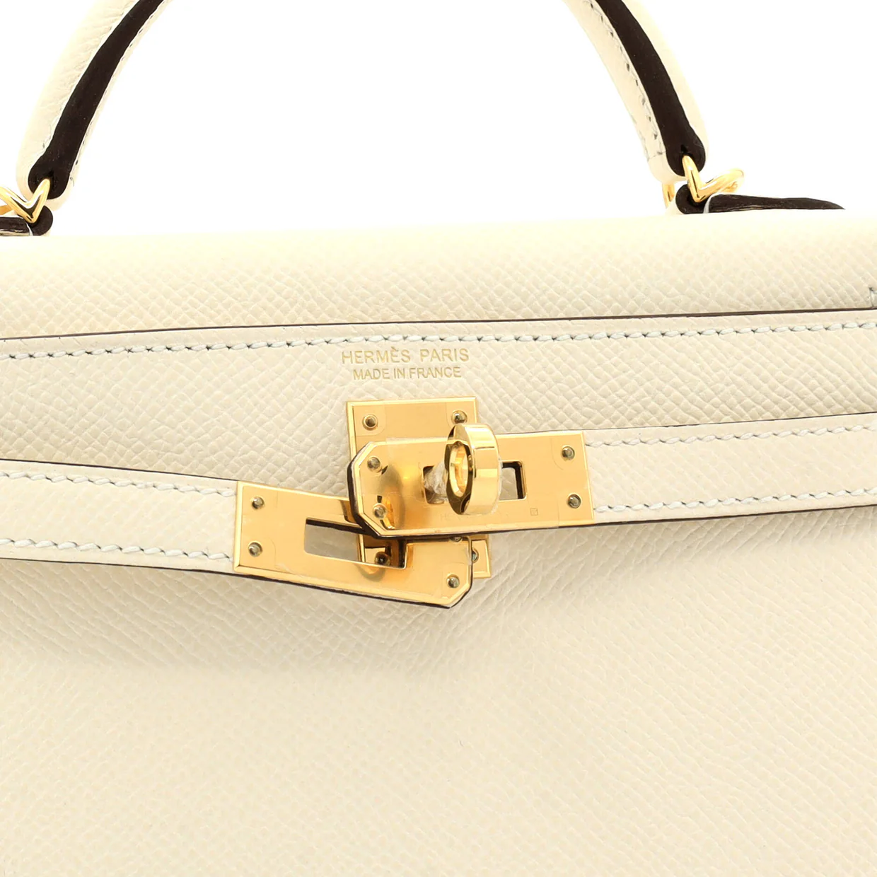 Kelly Mini II Bag Light Epsom with Gold Hardware 20 - Deep Luxury