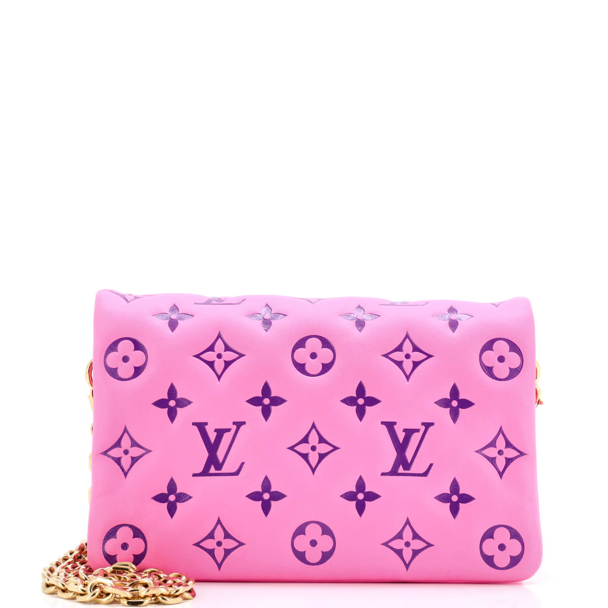 Coussin Pochette Monogram Embossed Lambskin - Deep Luxury