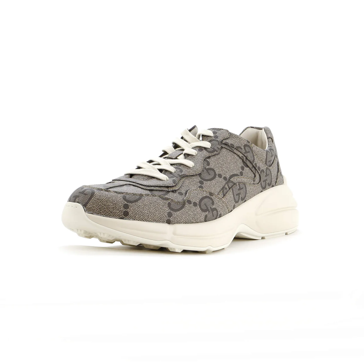 Rhyton Sneakers Jumbo GG Coated Canvas - Deep Luxury