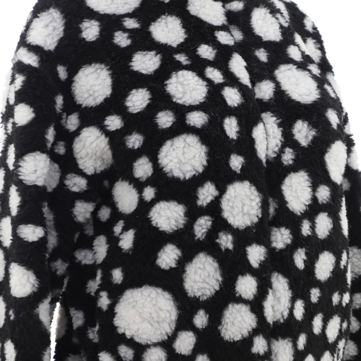 Women's Zip Blouson Jacket Yayoi Kusama Infinity Dots Fleece - Deep Luxury