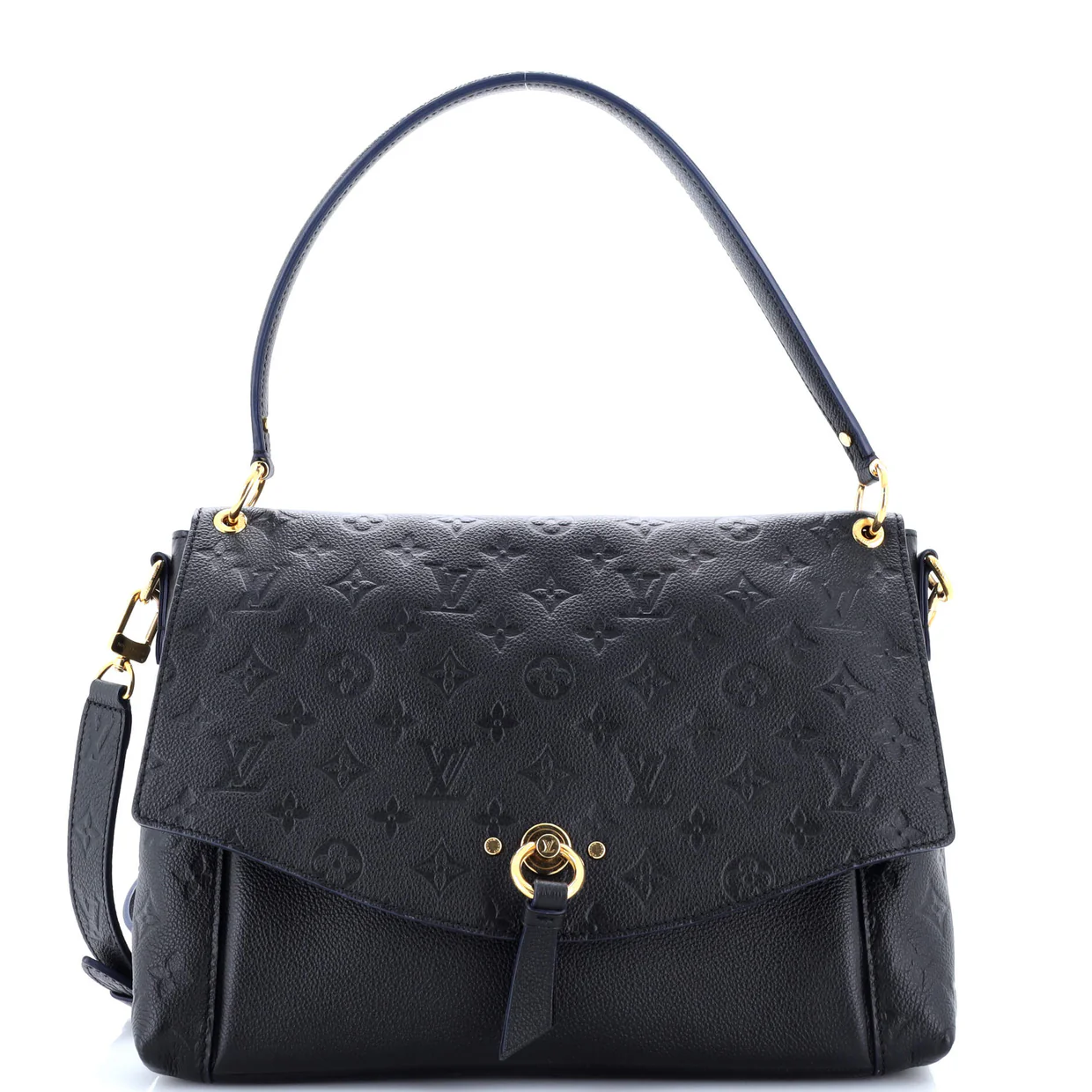 Blanche Handbag Monogram Empreinte Leather MM - Deep Luxury