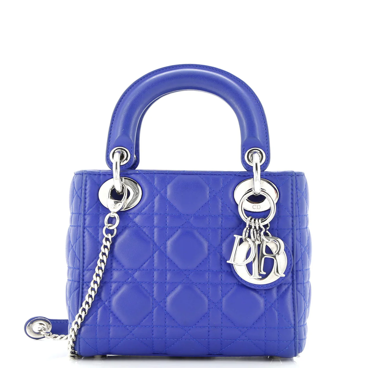 Lady Dior Chain Bag Cannage Quilt Lambskin Mini - Deep Luxury