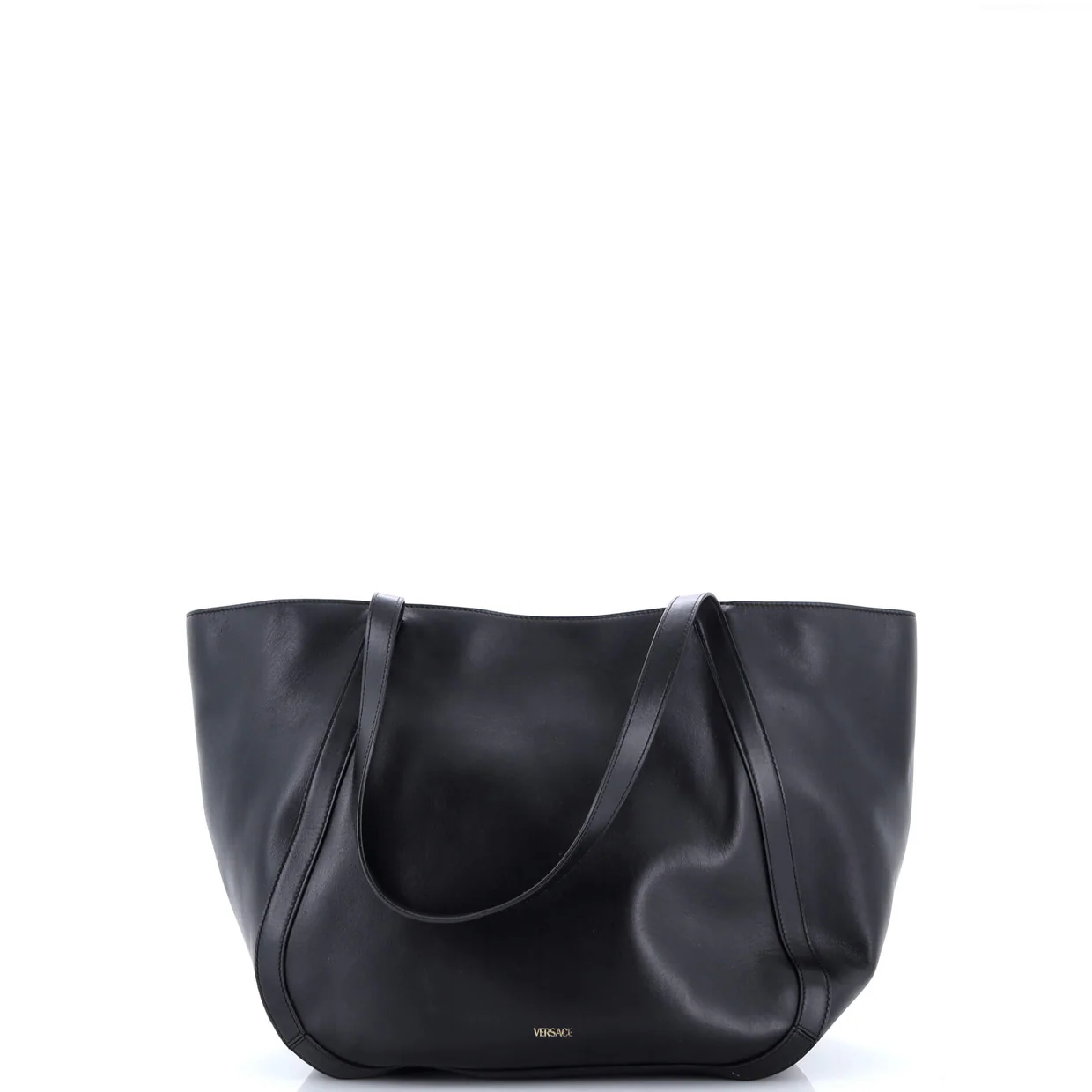 Greca Goddess Tote Leather Large - Deep Luxury