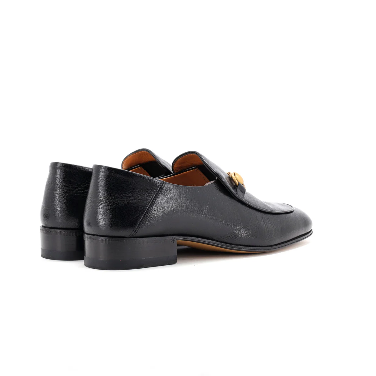 Women's Horsebit Mid-Heel Loafers Leather - Deep Luxury