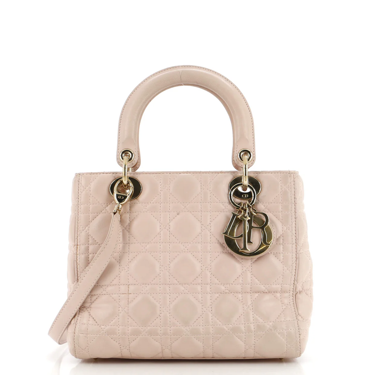 Lady Dior Bag Cannage Quilt Lambskin Medium - Deep Luxury
